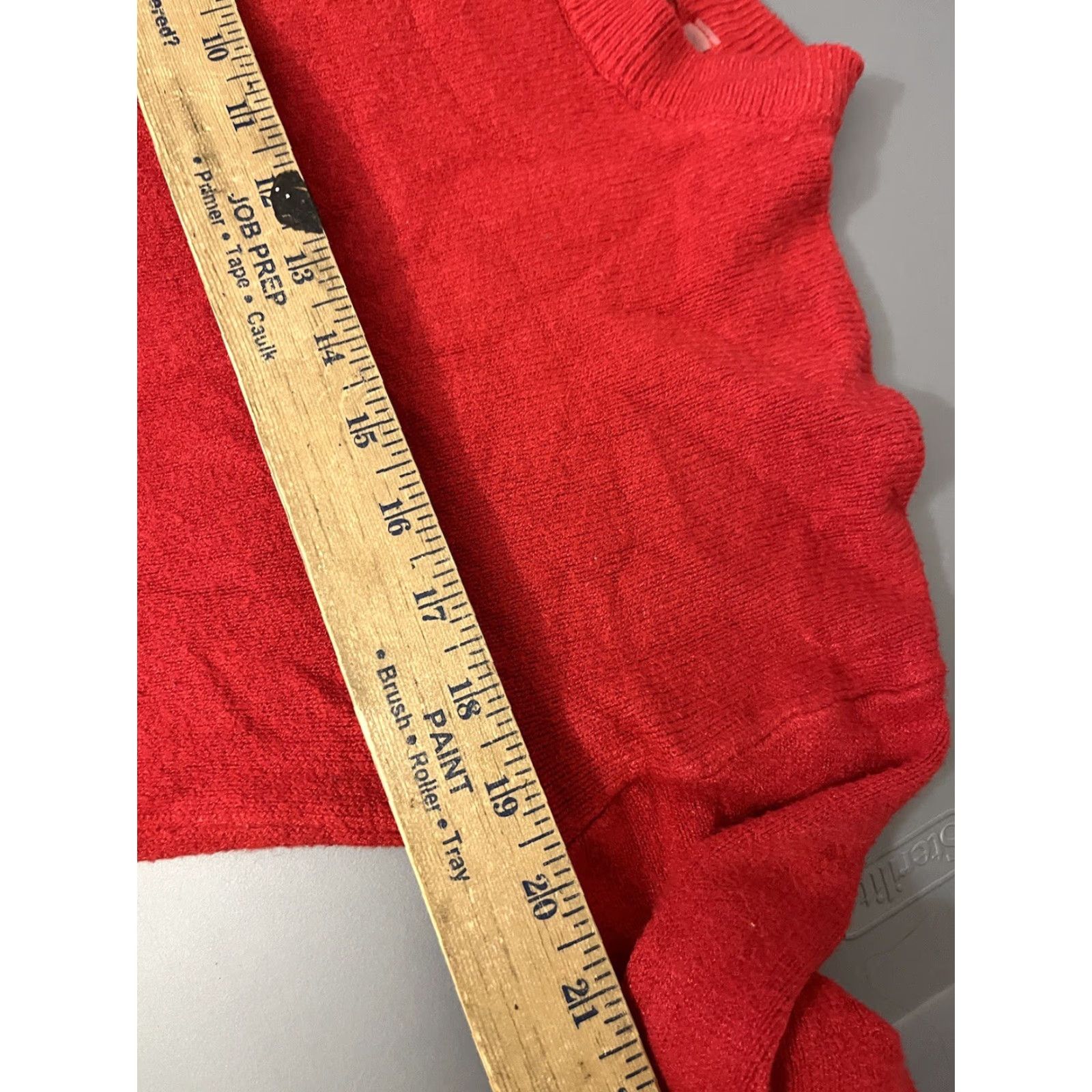 Vintage Tahari Sweater Womens S Red Long Sleeve Pullover Knit Viscose Blend Stretch casual Fall Winter Spring Mens Size S / US 4 / IT 40 - 6 Thumbnail