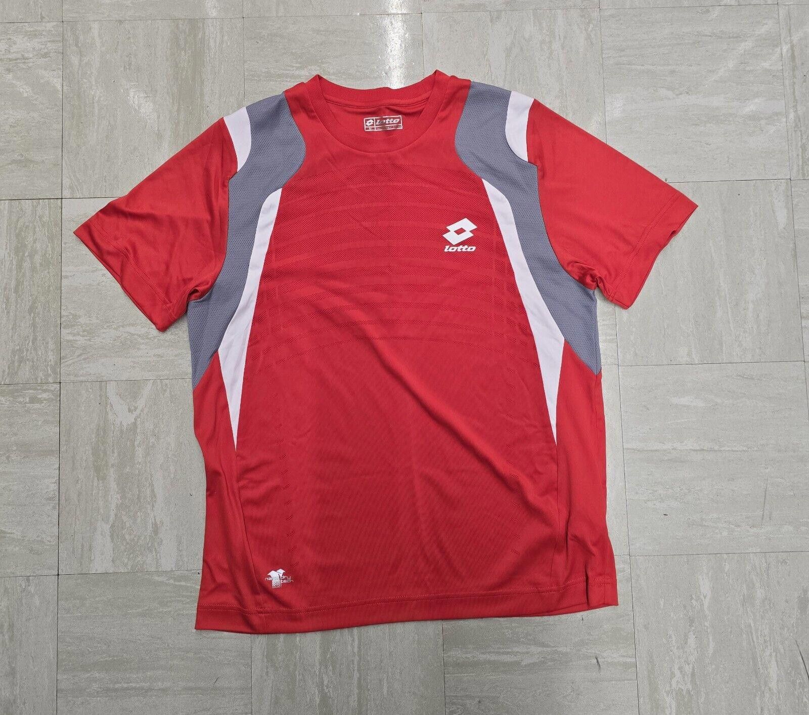 Lotto Sport Lotto Tennis Shirt Men's Medium Red Italian Ferrer Nadal Size US M / EU 48-50 / 2 - 1 Thumbnail