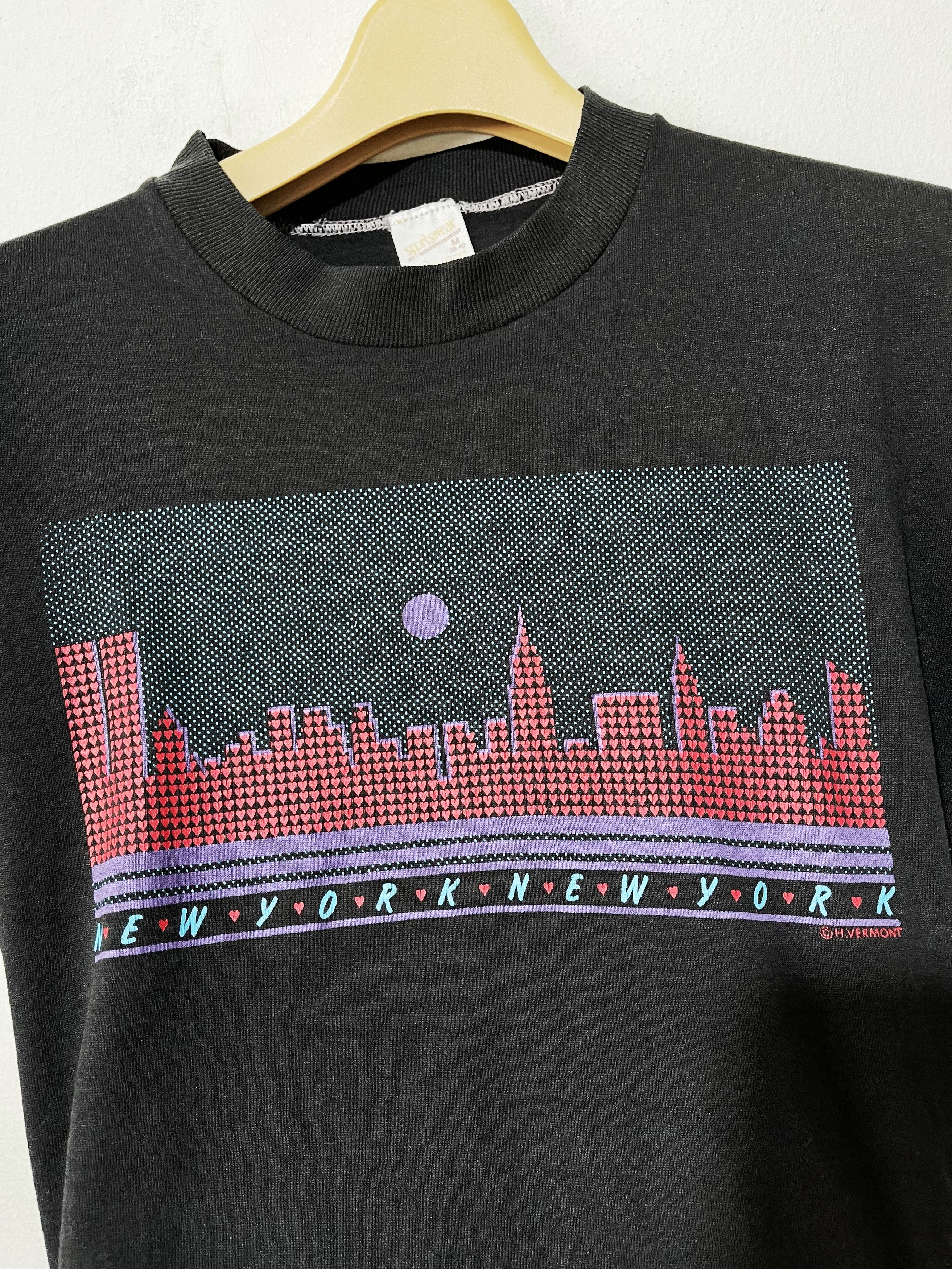 Vintage Vintage 80s New York Shirt Size US M / EU 48-50 / 2 - 2 Thumbnail