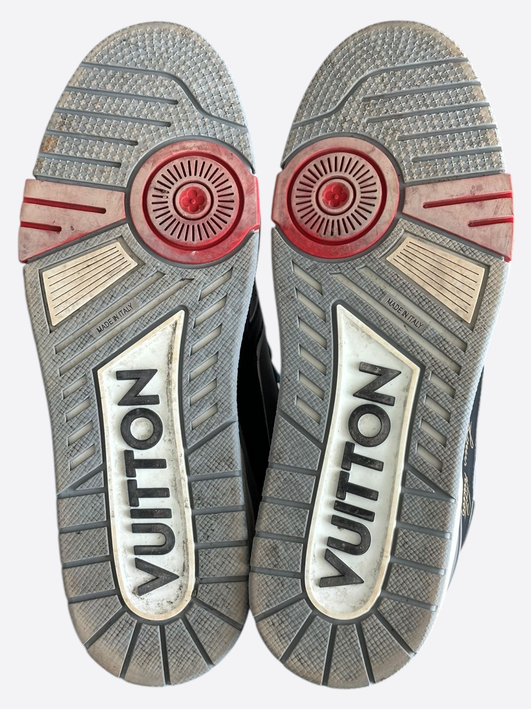 Louis Vuitton Louis Vuitton Black Multicolor Upcycle Trainers Size US 9.5 / EU 42-43 - 7 Thumbnail