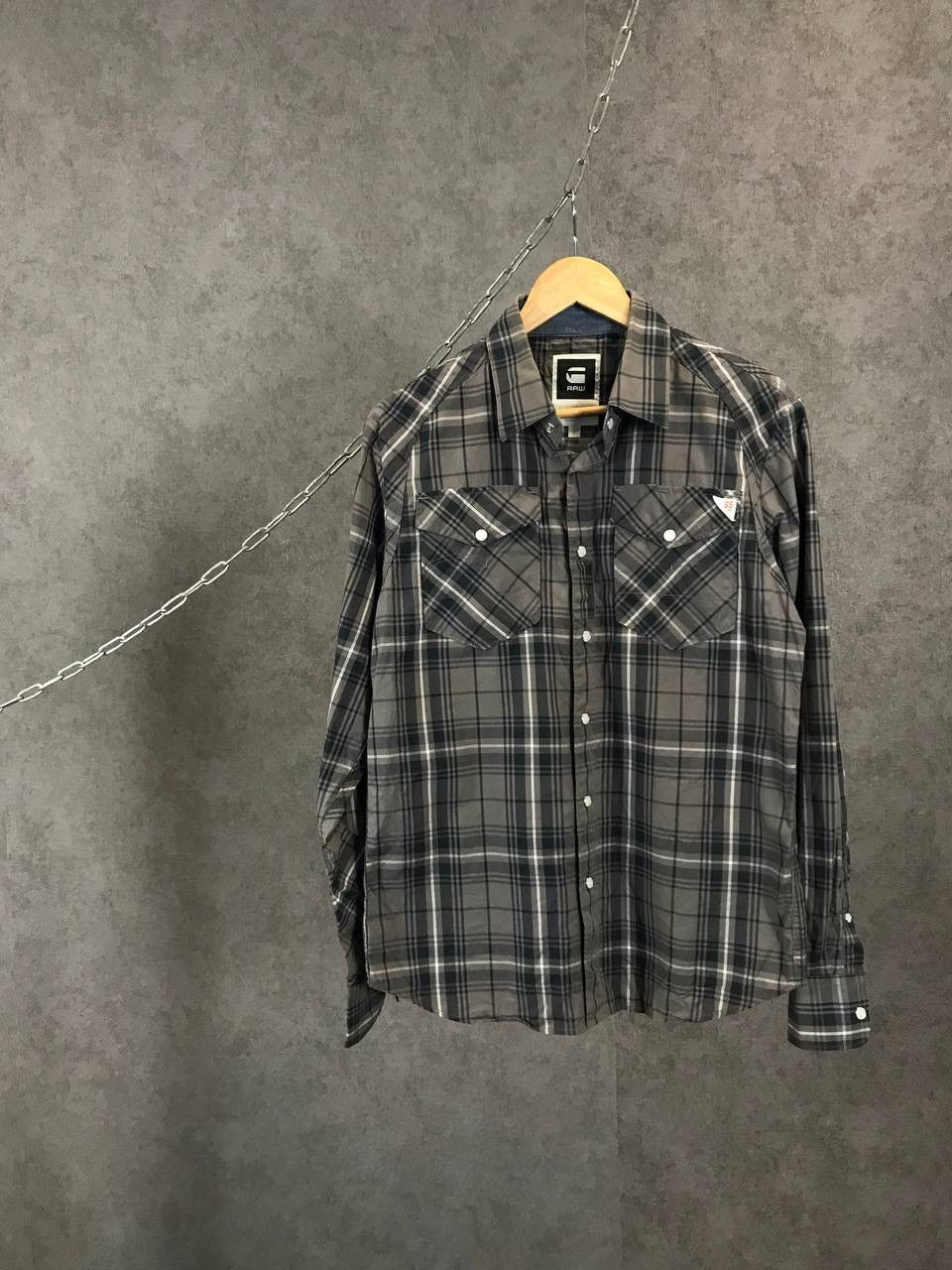 G-Star G Star Raw Denim flannel shirt Size US L / EU 52-54 / 3 - 1 Thumbnail
