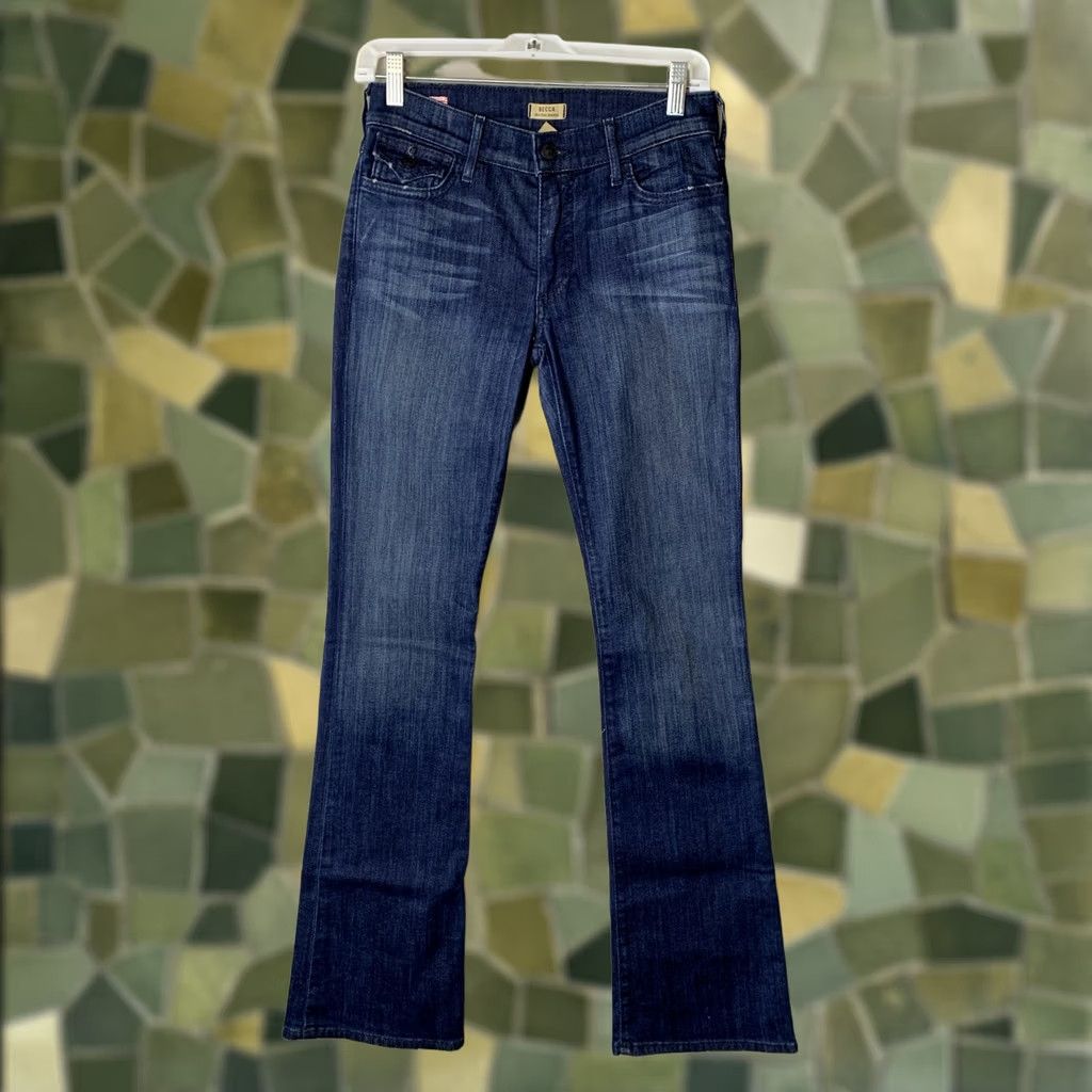 True Religion True Religion Jeans Womens 27 Blue Becca Mid Rise Boot Cut Flap Pocket Y2K Jeans Size 27" / US 4 / IT 40 - 1 Thumbnail