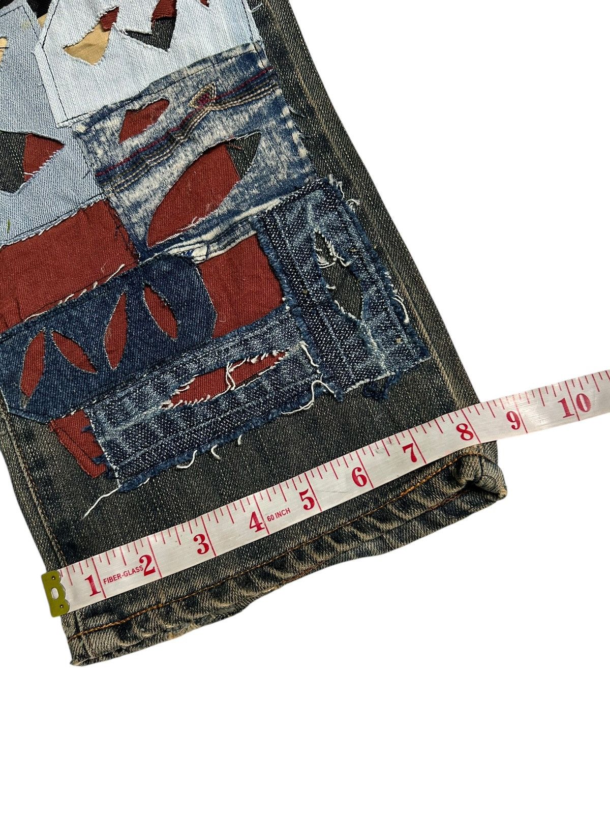 Japanese Brand × Kapital × Vintage Rare Edwin Rusty Rework Insane Custom Denim Jeans Size US 30 / EU 46 - 21 Thumbnail