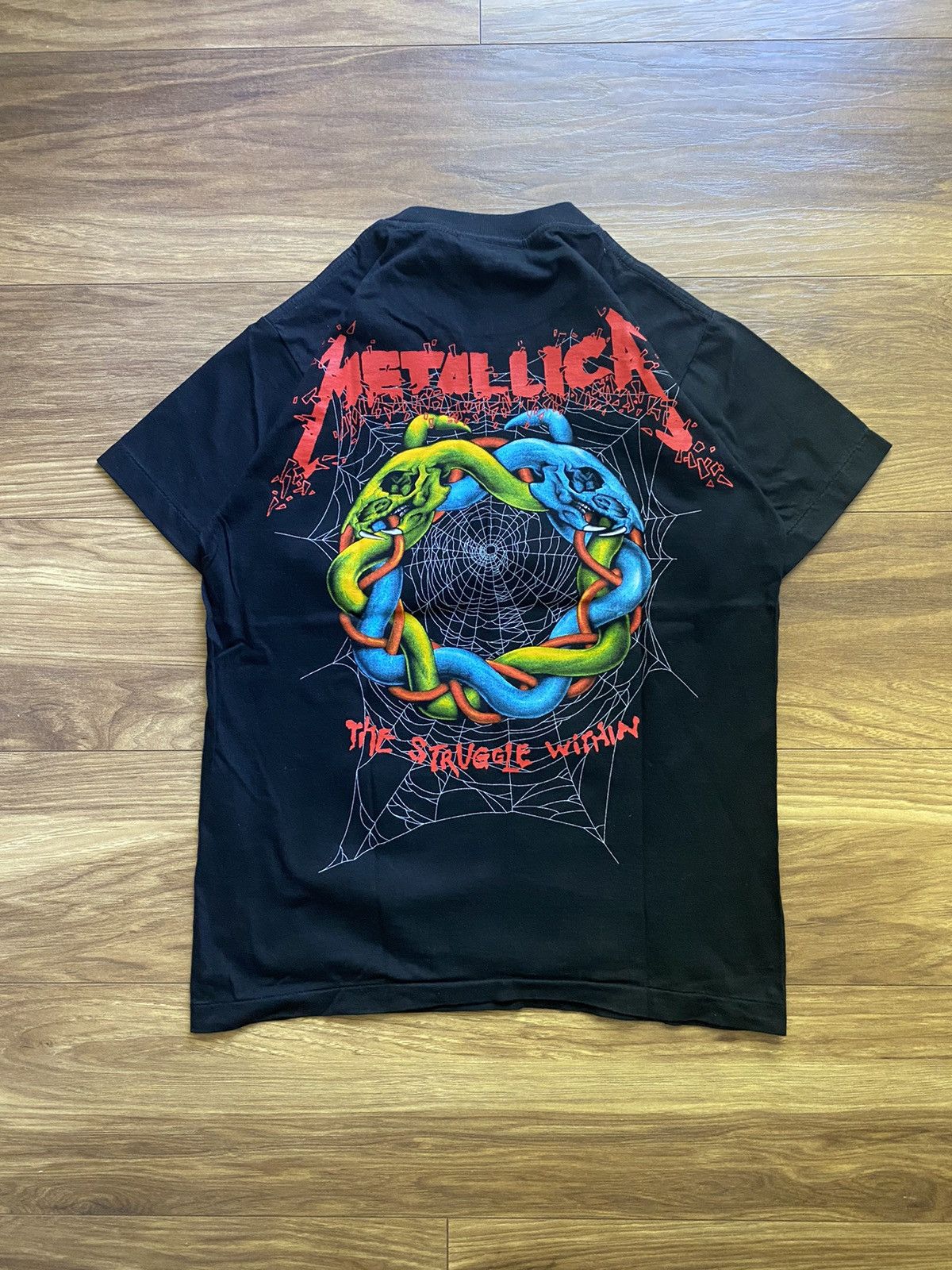 Band Tees × Metallica × Vintage Metallica T Shirt Dont Tread On Me Black Album Single Stitch Size US M / EU 48-50 / 2 - 5 Thumbnail