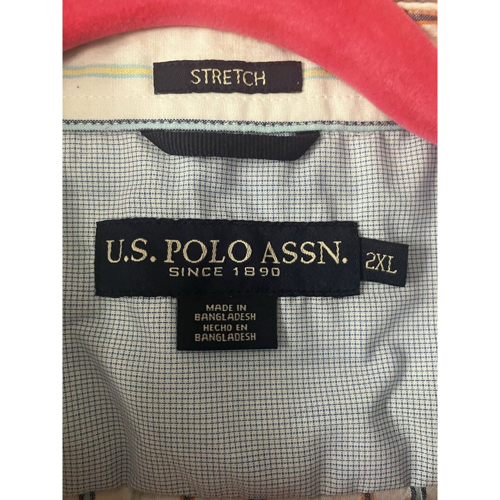 Polo Ralph Lauren US Polo Assn Mens Casual Shirt XXL white Striped Button Up Size US XXL / EU 58 / 5 - 4 Thumbnail