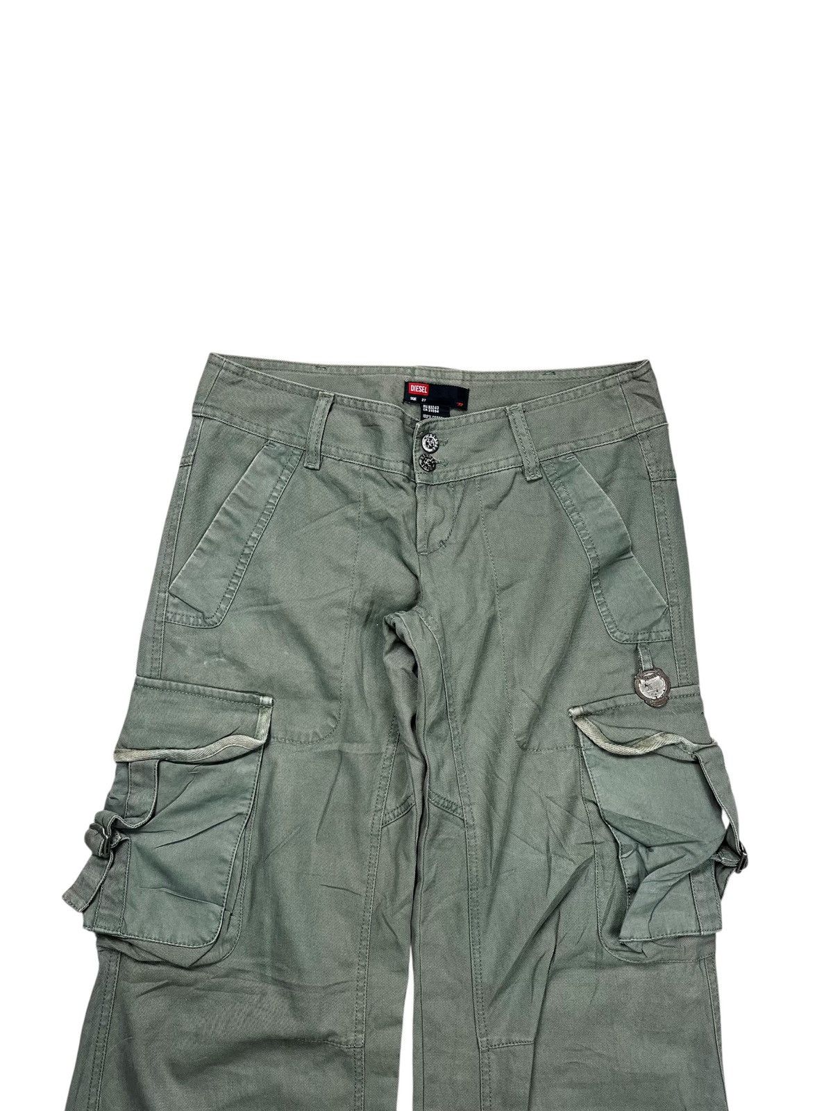 Diesel 2000s Diesel - Super Flared Parachute Cargo Pants Size US 30 / EU 46 - 4 Thumbnail