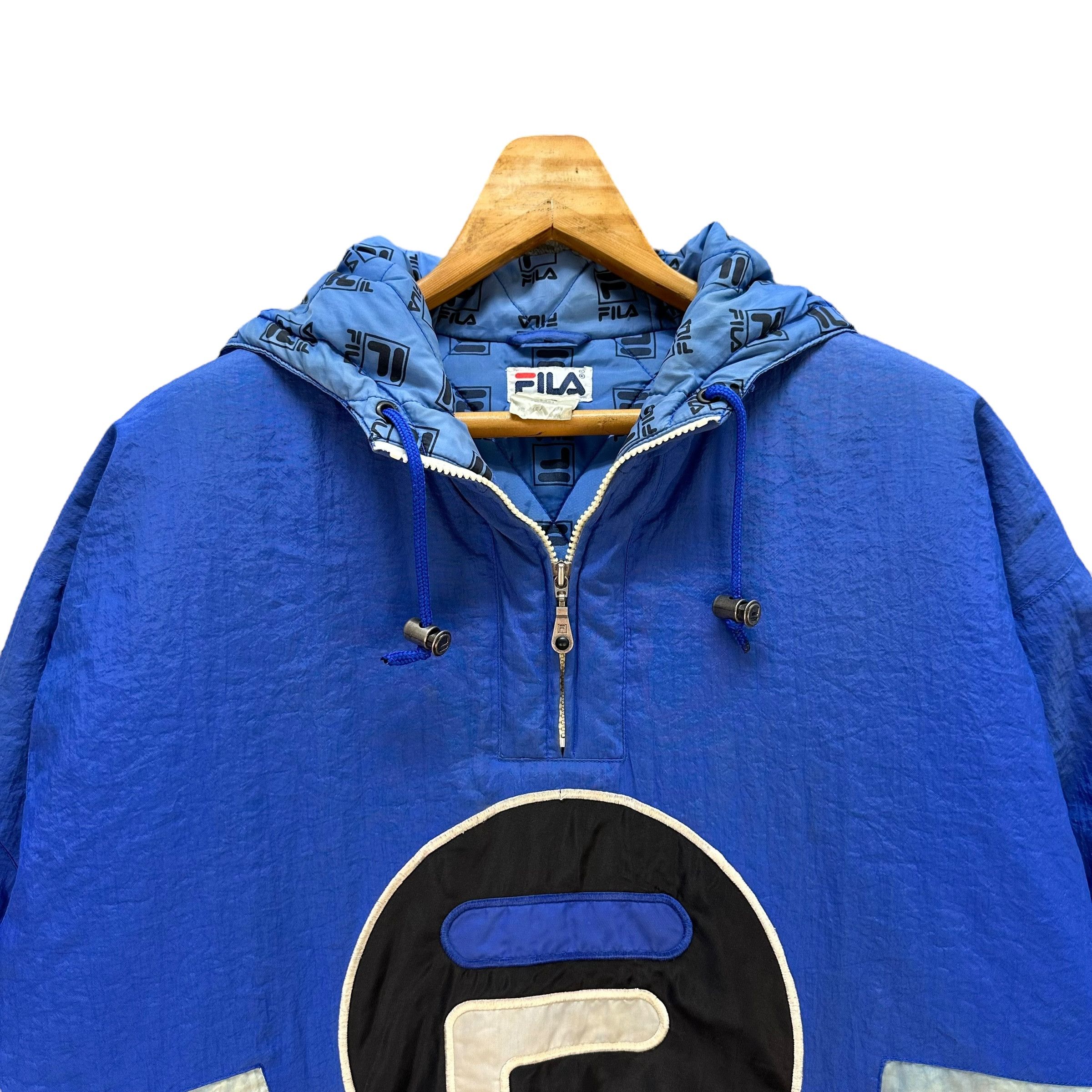 Fila FILA Big Logo Anorak Jacket Pullover Hoodie Jacket #A47-1092 Size US XL / EU 56 / 4 - 2 Thumbnail