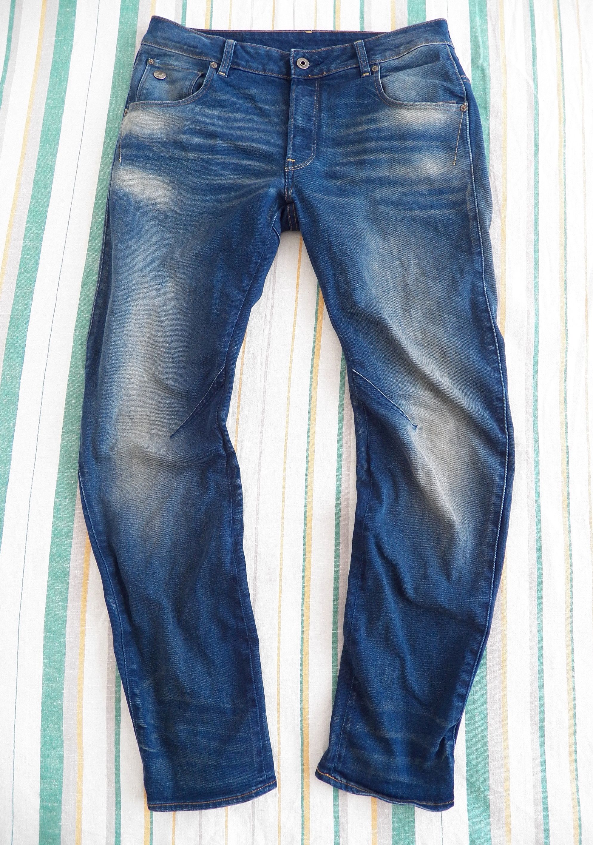 G-Star G-Star RAW Arc 3D Slim Mens Jeans W32 L30 Medium Blue Size US 32 / EU 48 - 1 Thumbnail