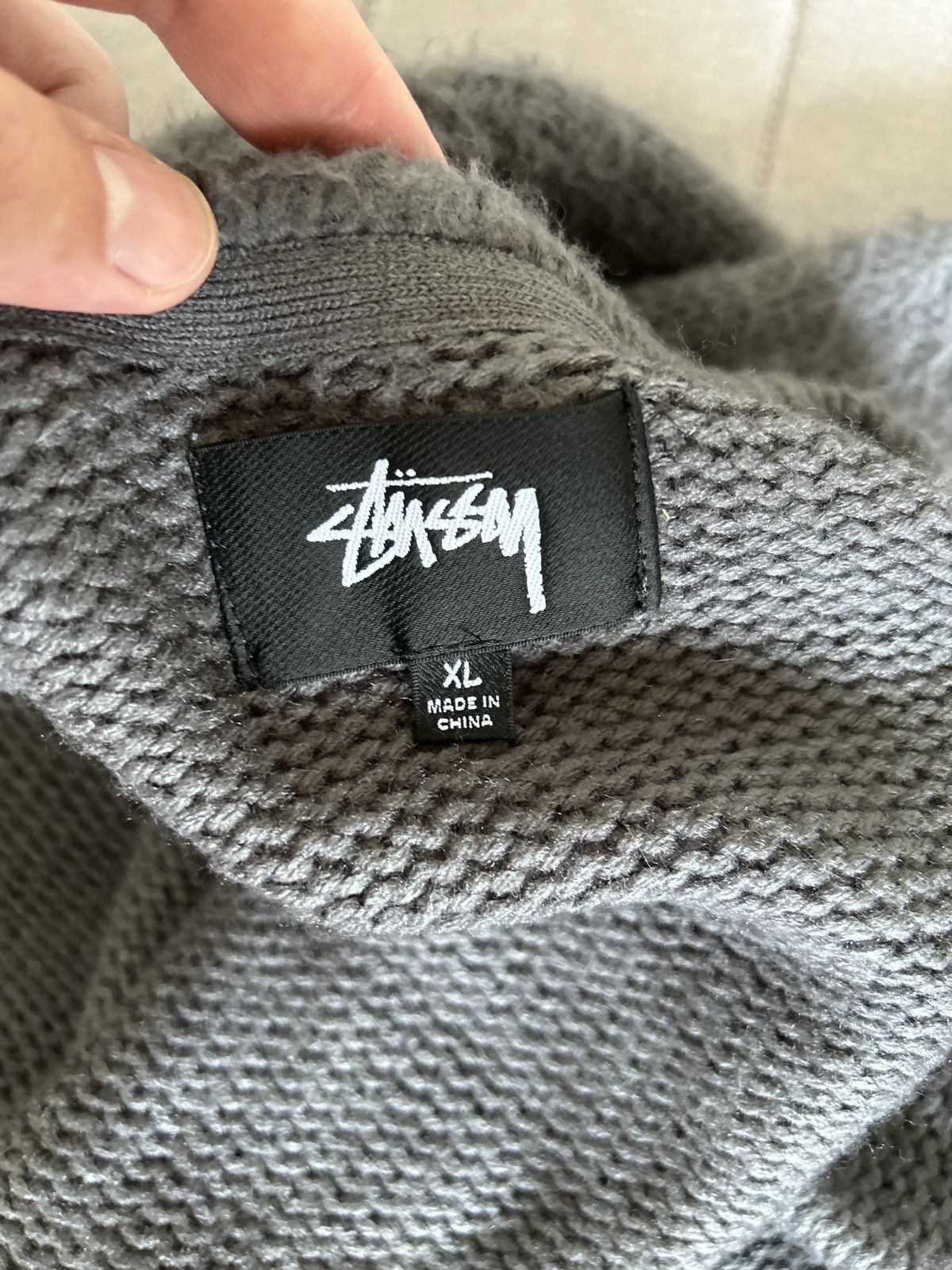 Stussy Stussy brushed cardigan lavender Size US XL / EU 56 / 4 - 8 Thumbnail