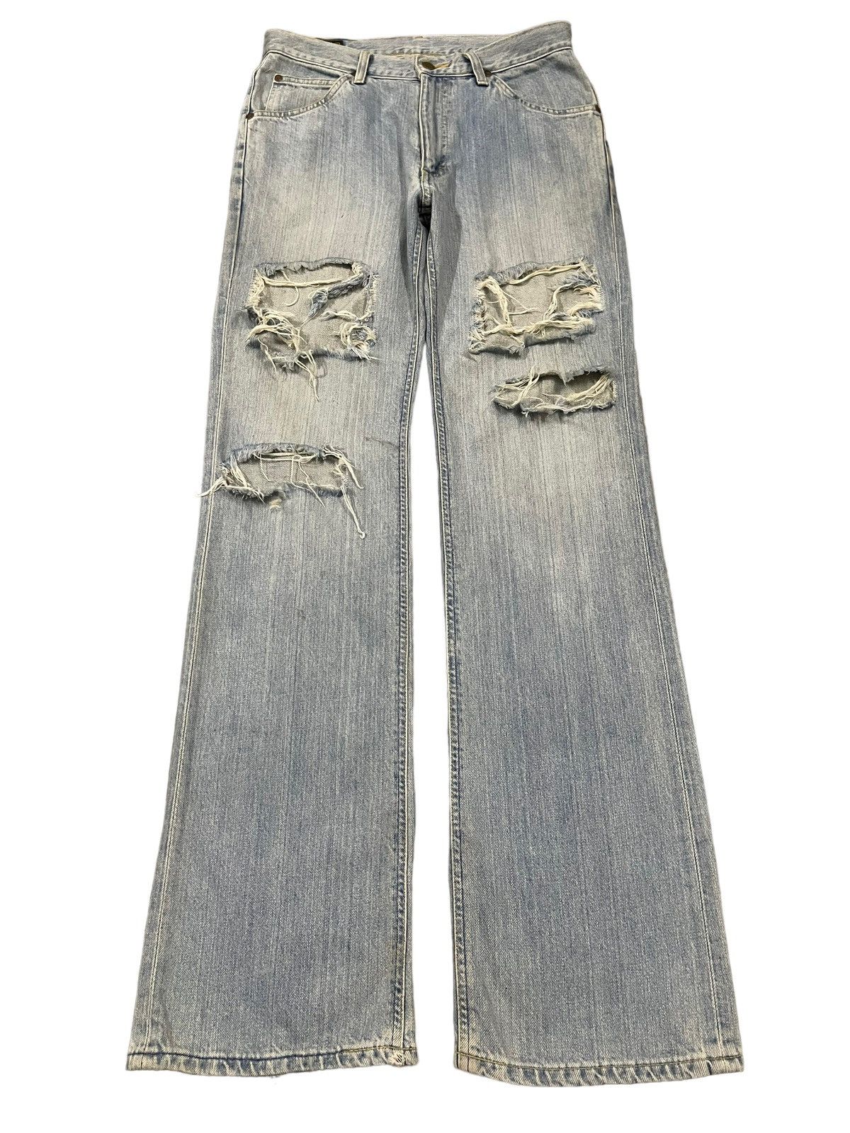 Lee Vintage 90s Lee Riders Blue Wash Distressed Style Jeans Size US 30 / EU 46 - 1 Thumbnail