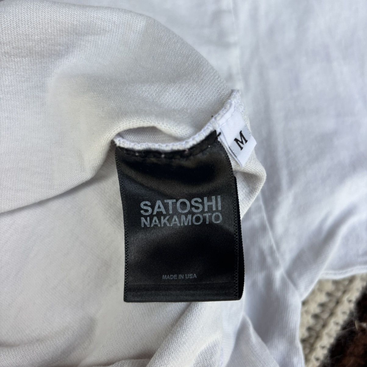 Satoshi Nakamoto SATOSHI NAKAMOTO CELLULAR TEE Size US M / EU 48-50 / 2 - 6 Thumbnail
