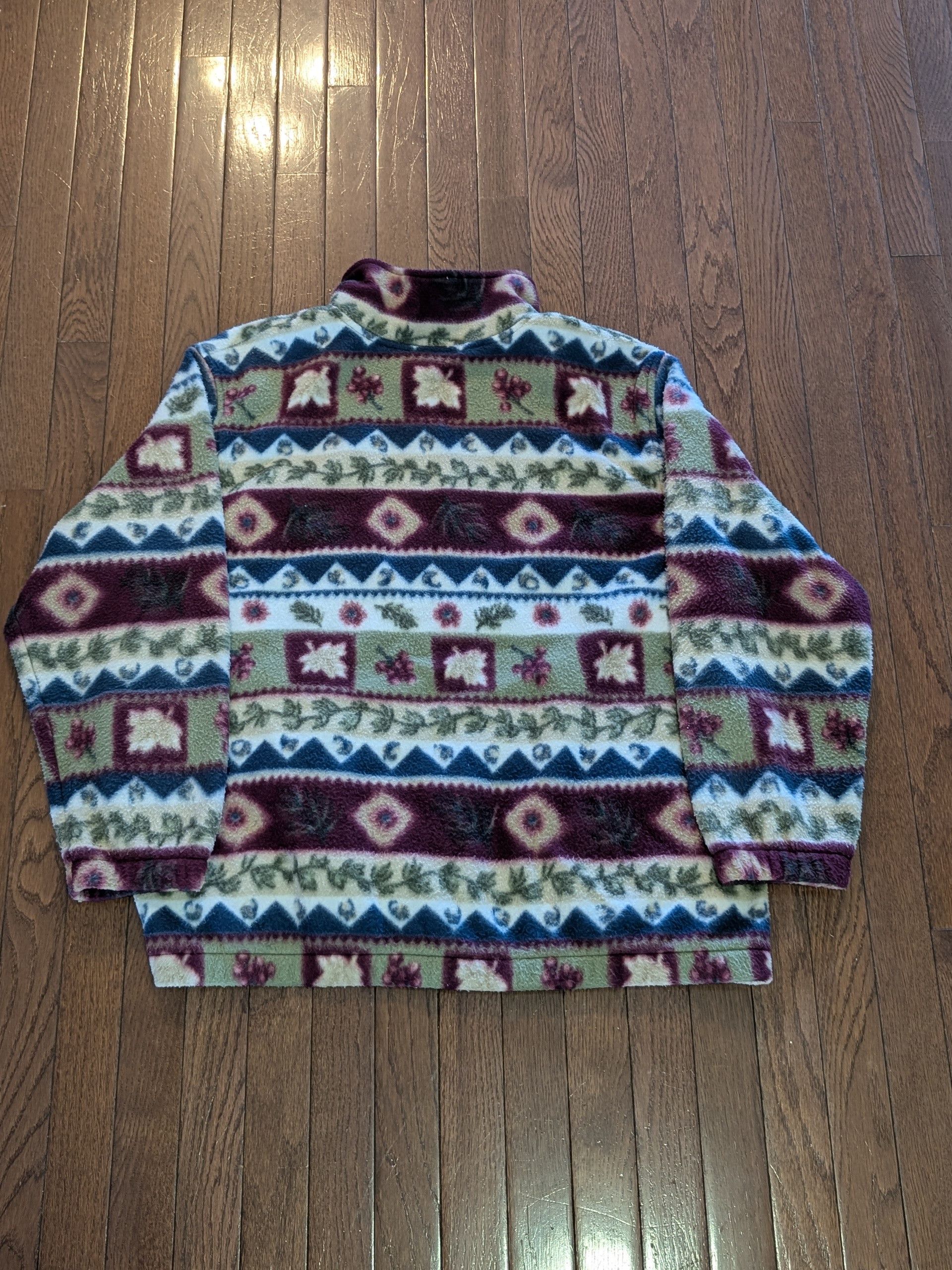Other Vintage Patterned Alfred Dunner Full Zip Fleece Sz XXL Size XXL / US 16-18 / IT 52-54 - 3 Thumbnail