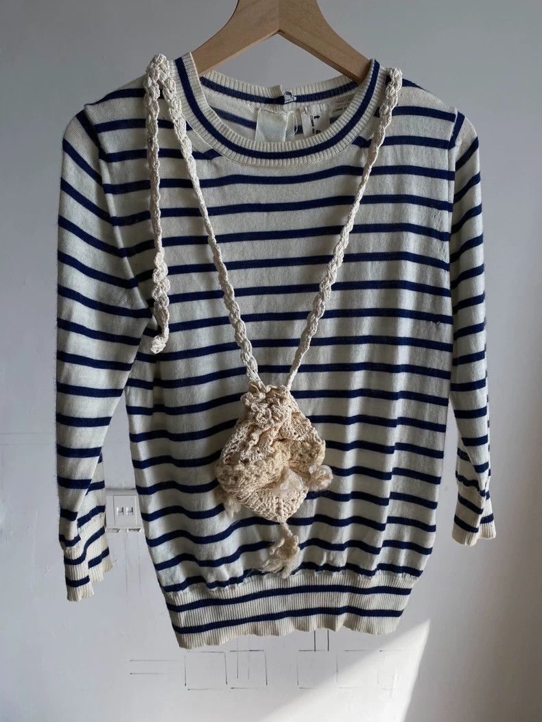 Comme des Garcons Comme Des Garcons Striped Knit Cardigan Size S / US 4 / IT 40 - 1 Thumbnail