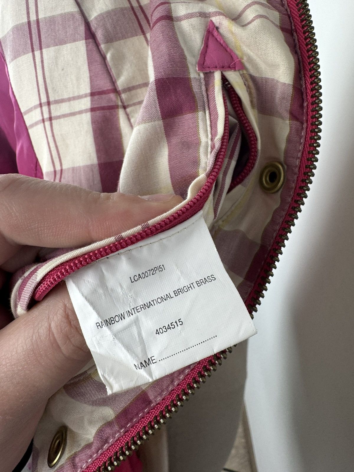 Barbour × Vintage Barbour International Bright Brass Jacket Pink size USA 4 Size S / US 4 / IT 40 - 9 Thumbnail