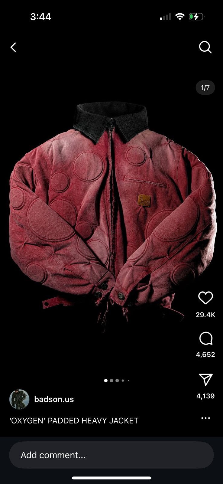 OXYGEN' PADDED HEAVY JACKET