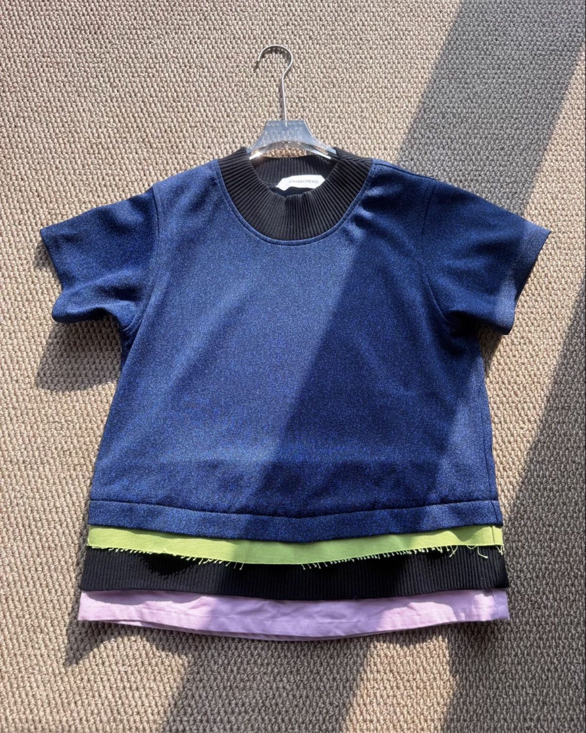 Namacheko Namacheko Royal Blue Iridescent Color Block Short Sleeve K23 Size M / US 6-8 / IT 42-44 - 1 Thumbnail