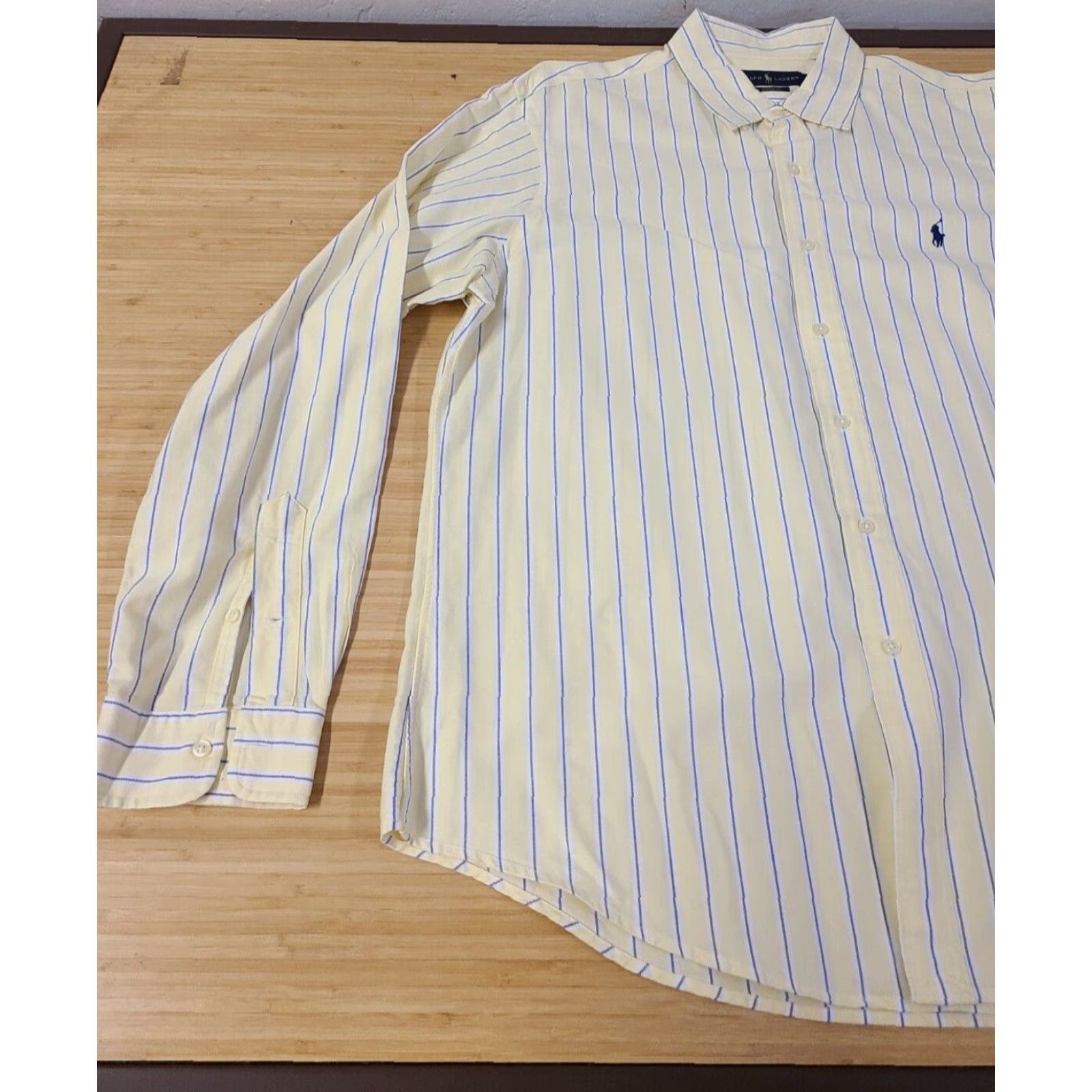Polo Ralph Lauren Polo Ralph Lauren Shirt Adult XL Multicolor Striped Button-Down Collared Long Sleeve Button-Up Regular Fit Size US XL / EU 56 / 4 - 3 Thumbnail