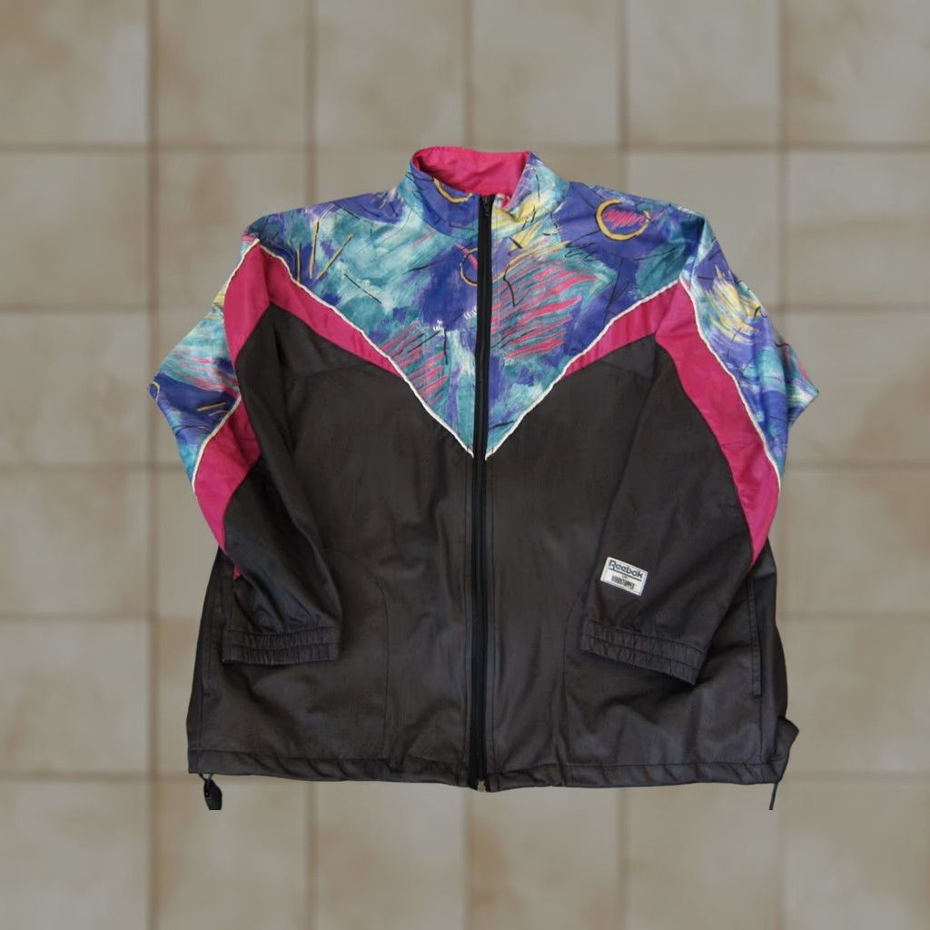 Reebok VINTAGE Reebok Jacket Womens L Black Blue Gore Windstopper Zip Size L / US 10 / IT 46 - 1 Thumbnail