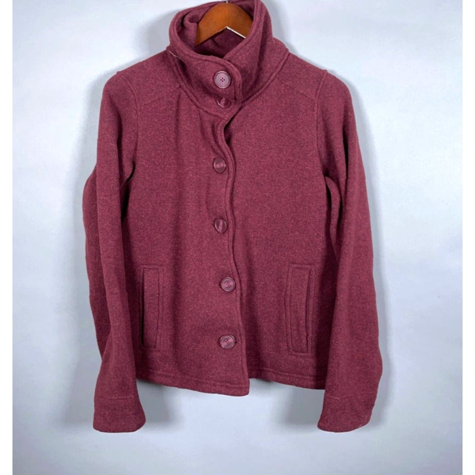 Patagonia Patagonia Jacket Women's Medium Red Fleece Better Sweater Swing Jacket Button Front Pockets Casual Outdoor 25836 Size M / US 6-8 / IT 42-44 - 2 Thumbnail