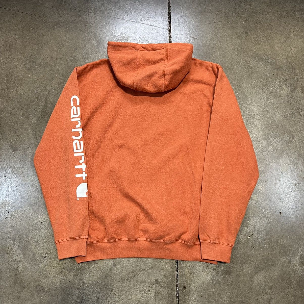 Carhartt × Vintage Vintage Carhartt Hoodie Sweatshirt Spell Out Workwear Size US M / EU 48-50 / 2 - 5 Thumbnail