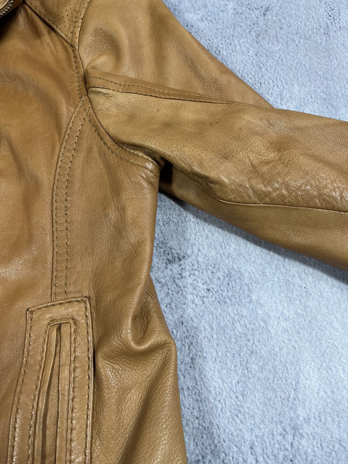 Leather Vintage Y2K Japanese Aviator Leather Jacket Bomber M Size M / US 6-8 / IT 42-44 - 13 Thumbnail