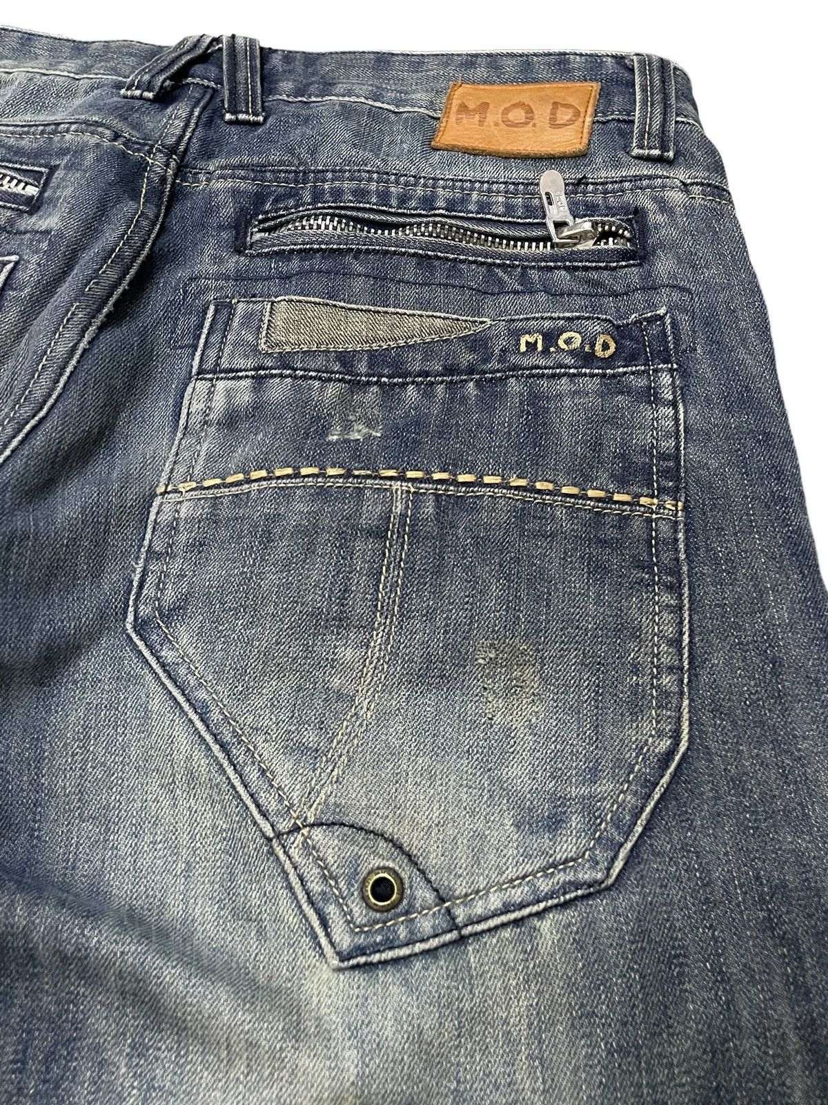 Hysteric Glamour × Japanese Brand × PPFM MOD Japan Large Multi Pocket Wash Jeans Size US 34 / EU 50 - 15 Thumbnail