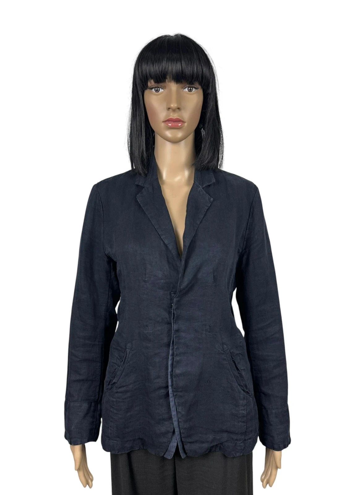 Pas de Calais Pas de Calais Linen Blazer size L Size L / US 10 / IT 46 - 1 Thumbnail