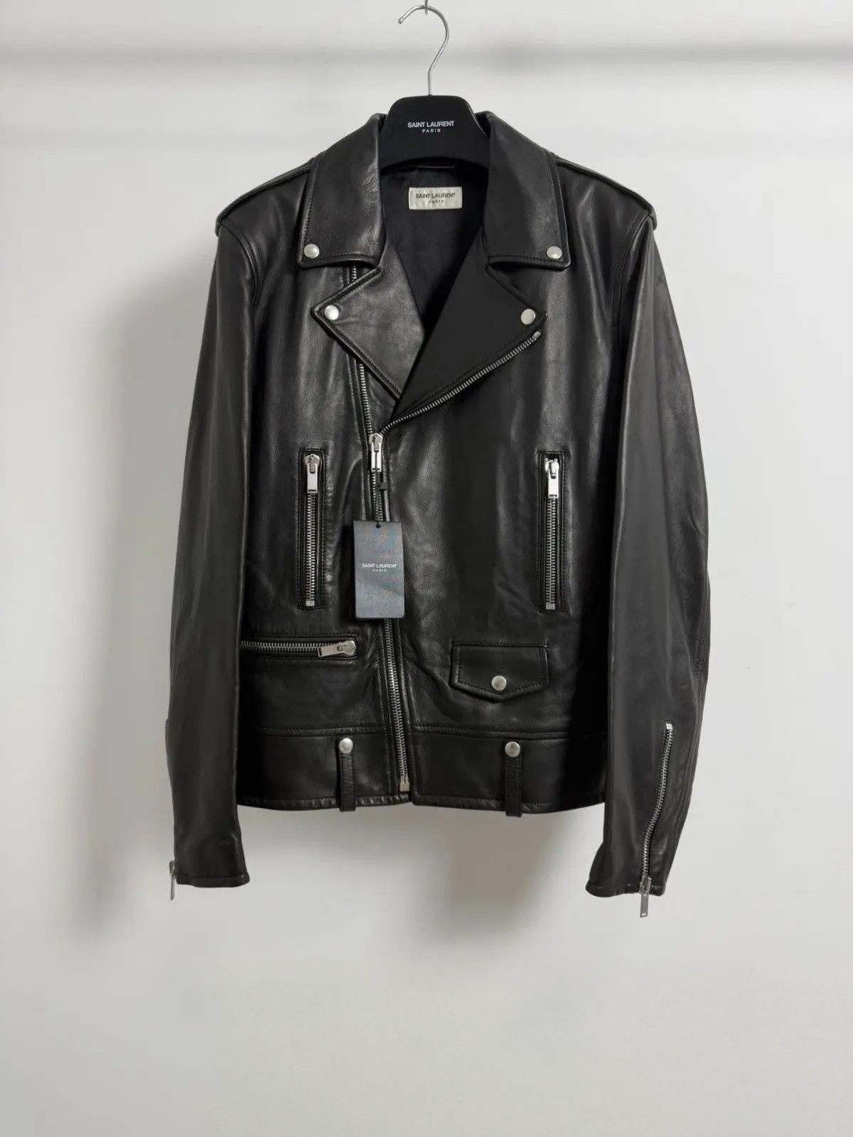 Saint Laurent Paris FW13 Sz54 Black L01 Lamb Leather Jacket | Grailed