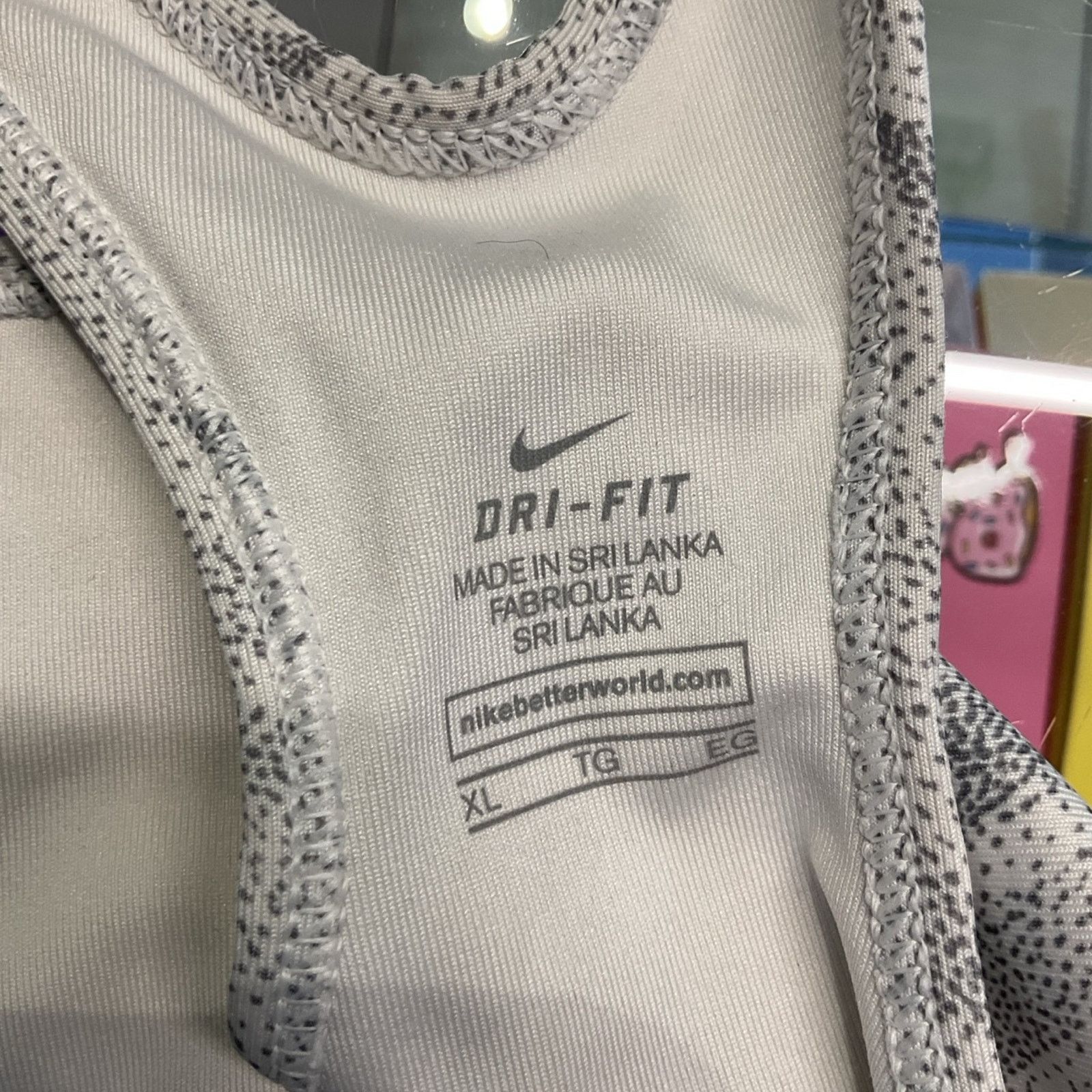 Nike Nike Dri-FIT Patterned Sports Bra / Women’s Athletic Gym Top Size XL / US 12-14 / IT 48-50 - 3 Thumbnail