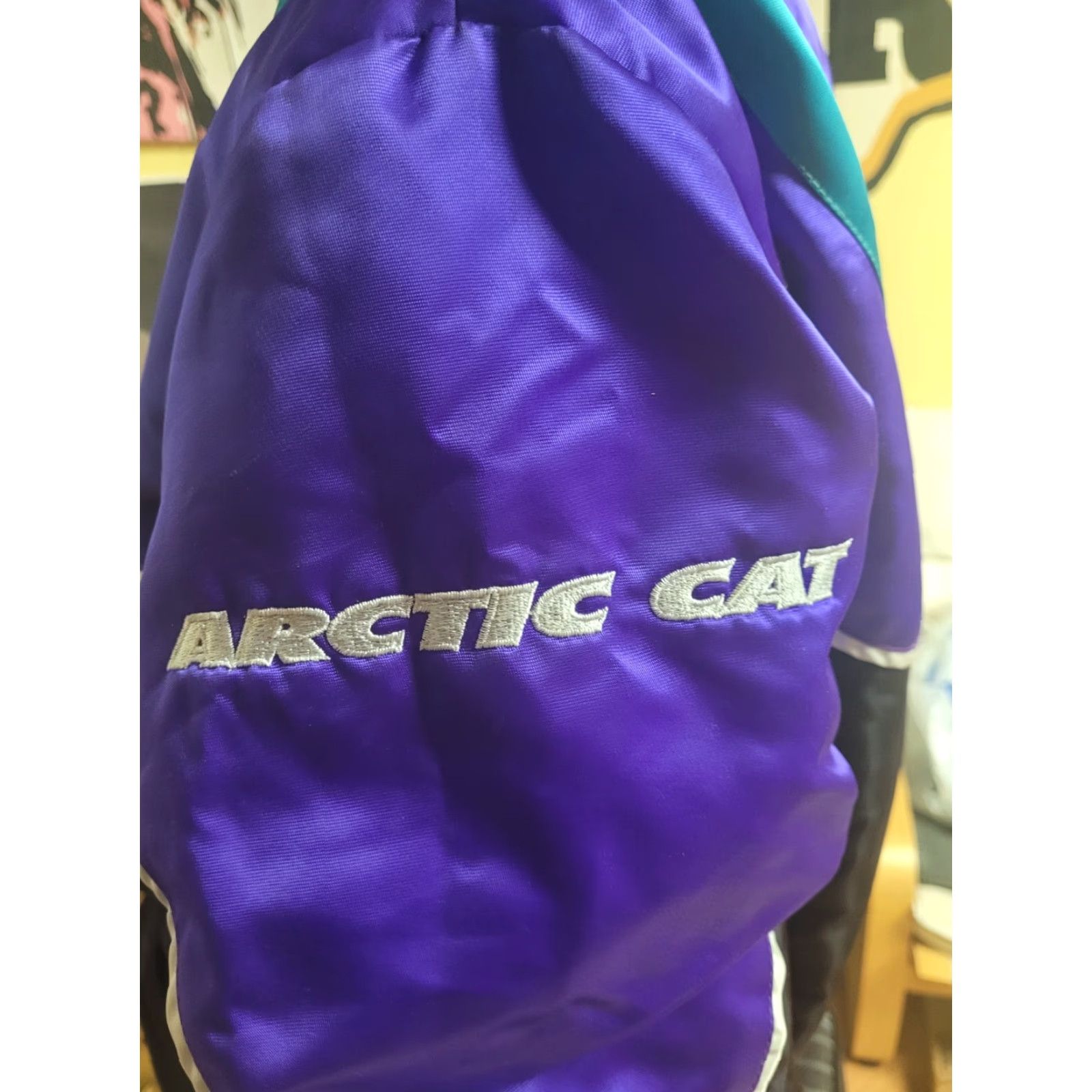 Vintage VTG 90s Arctic Cat Snowmobile Winter Jacket Medium Thinsulate Size US M / EU 48-50 / 2 - 5 Thumbnail