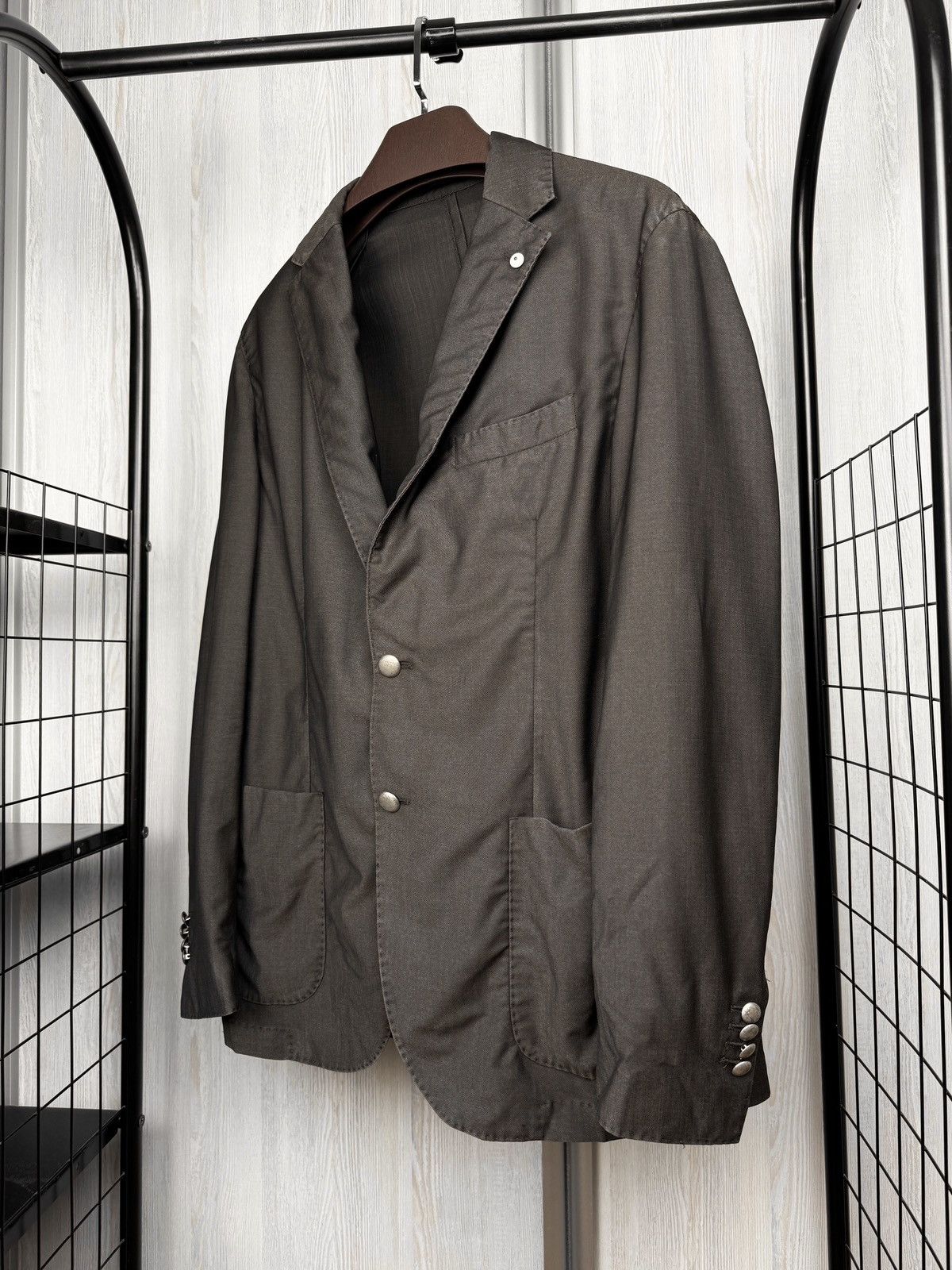 L.B.M. 1911 L.B.M 1911 Tailored Wool Mohair 2 button light blazer 50 Size 40R - 5 Thumbnail