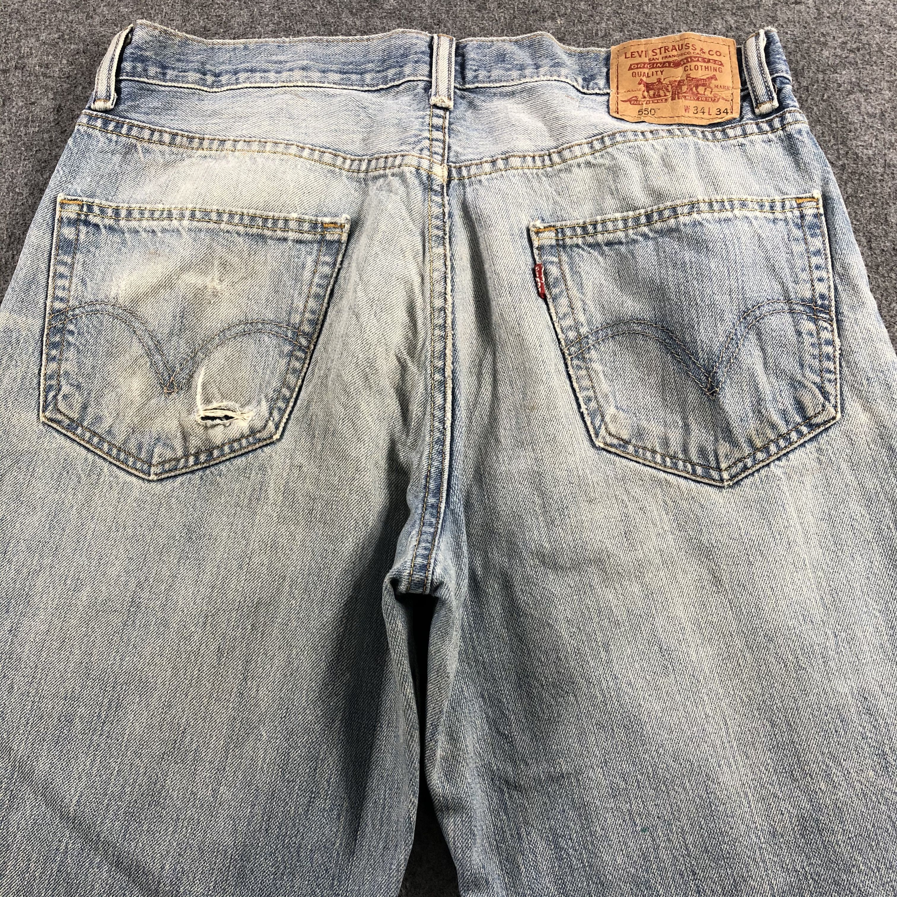 Levi's Vintage Light Wash Levis 550 Jeans-J2033 Size US 36 / EU 52 - 4 Thumbnail