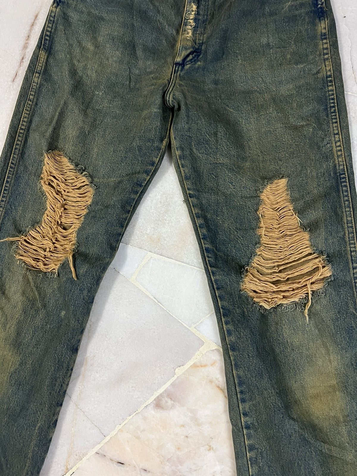 Wrangler Wrangler Distressed Rusty Jeans W30 Size US 30 / EU 46 - 3 Thumbnail
