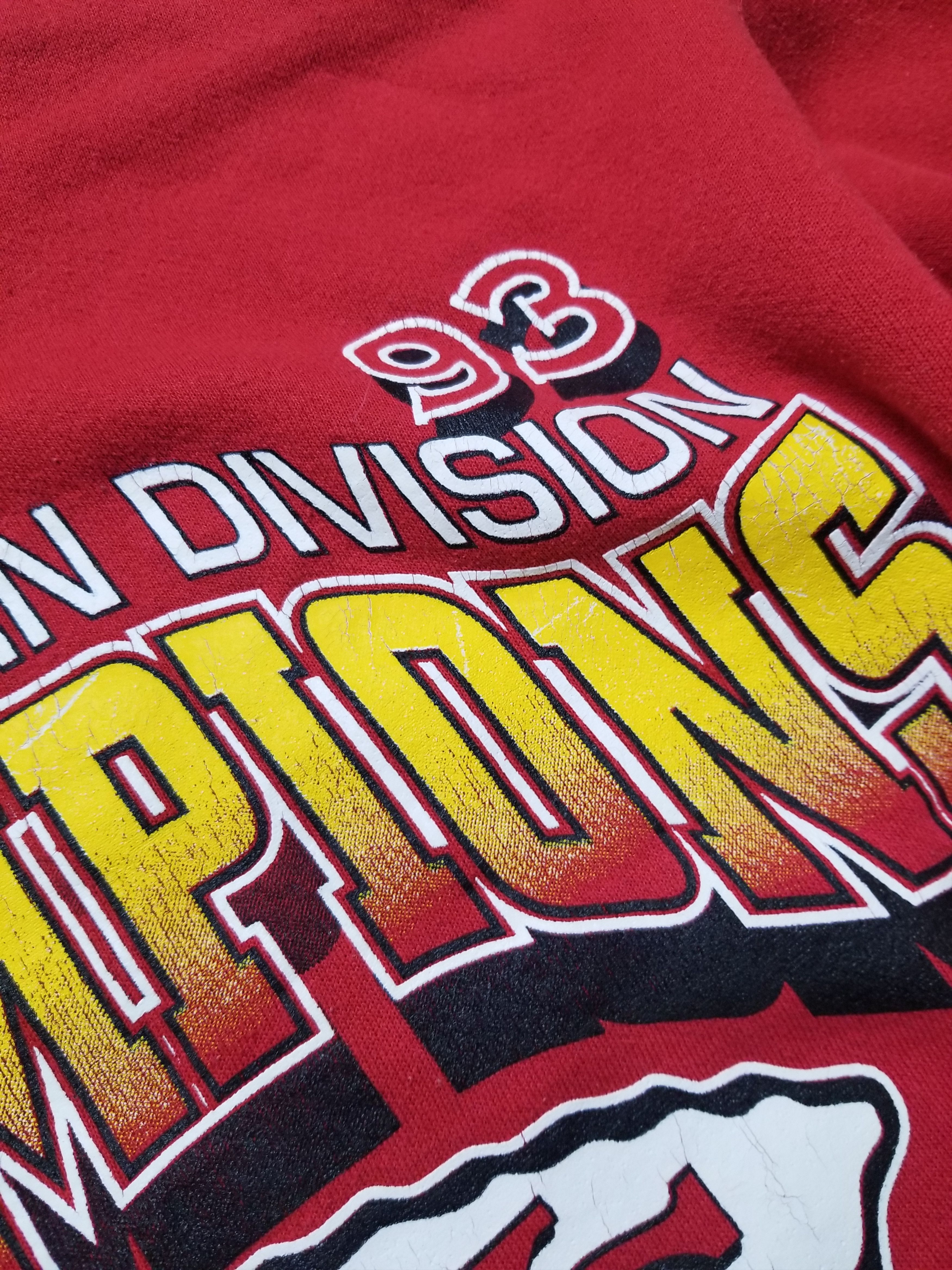Logo 7 VTG 90s Kansas City Chiefs Heavy Weight 1993 AFC Western Size US L / EU 52-54 / 3 - 12 Thumbnail