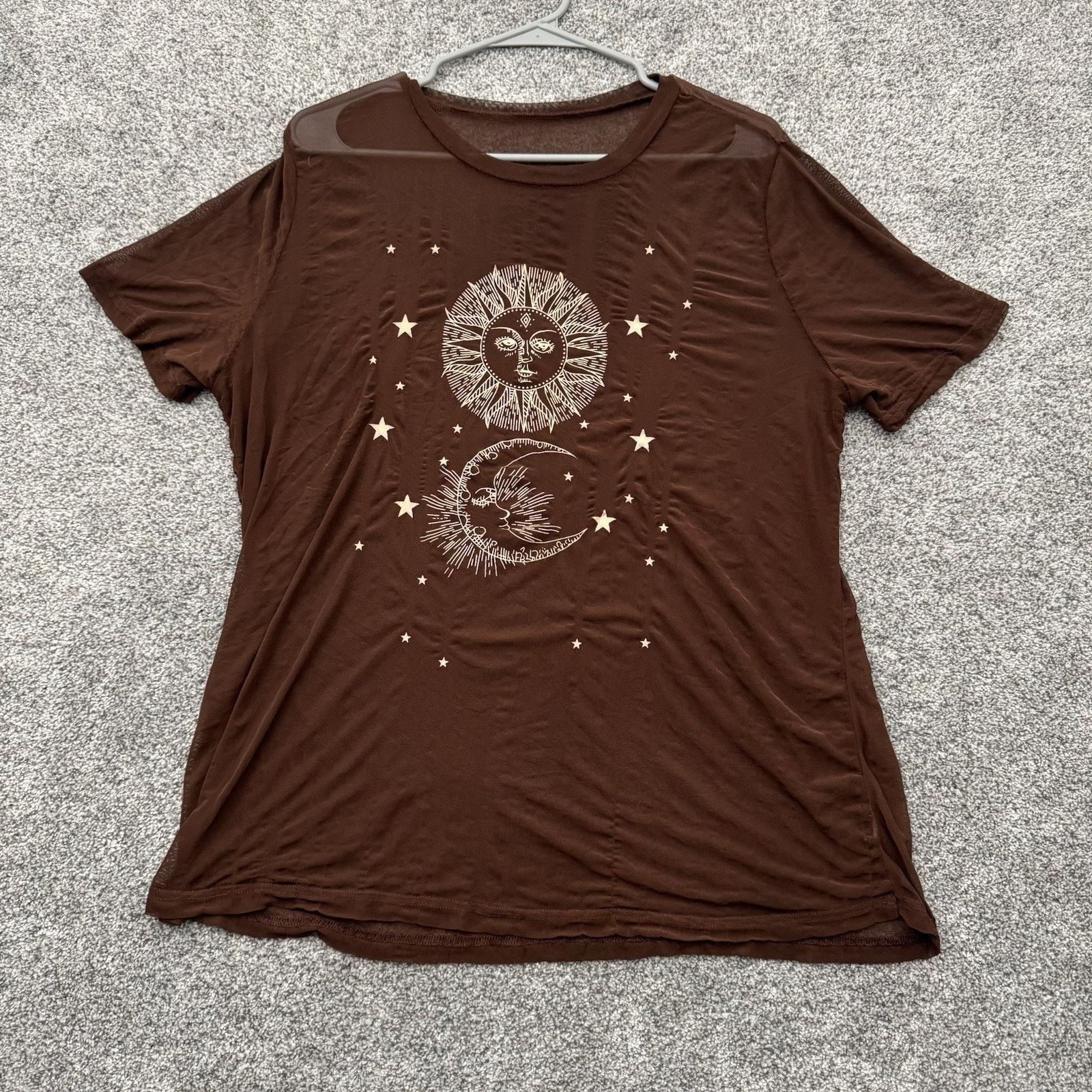 Other UK Whimsigoth Top Womens Large Celestial Sun Moon Witchy Boho Size L / US 10 / IT 46 - 1 Thumbnail