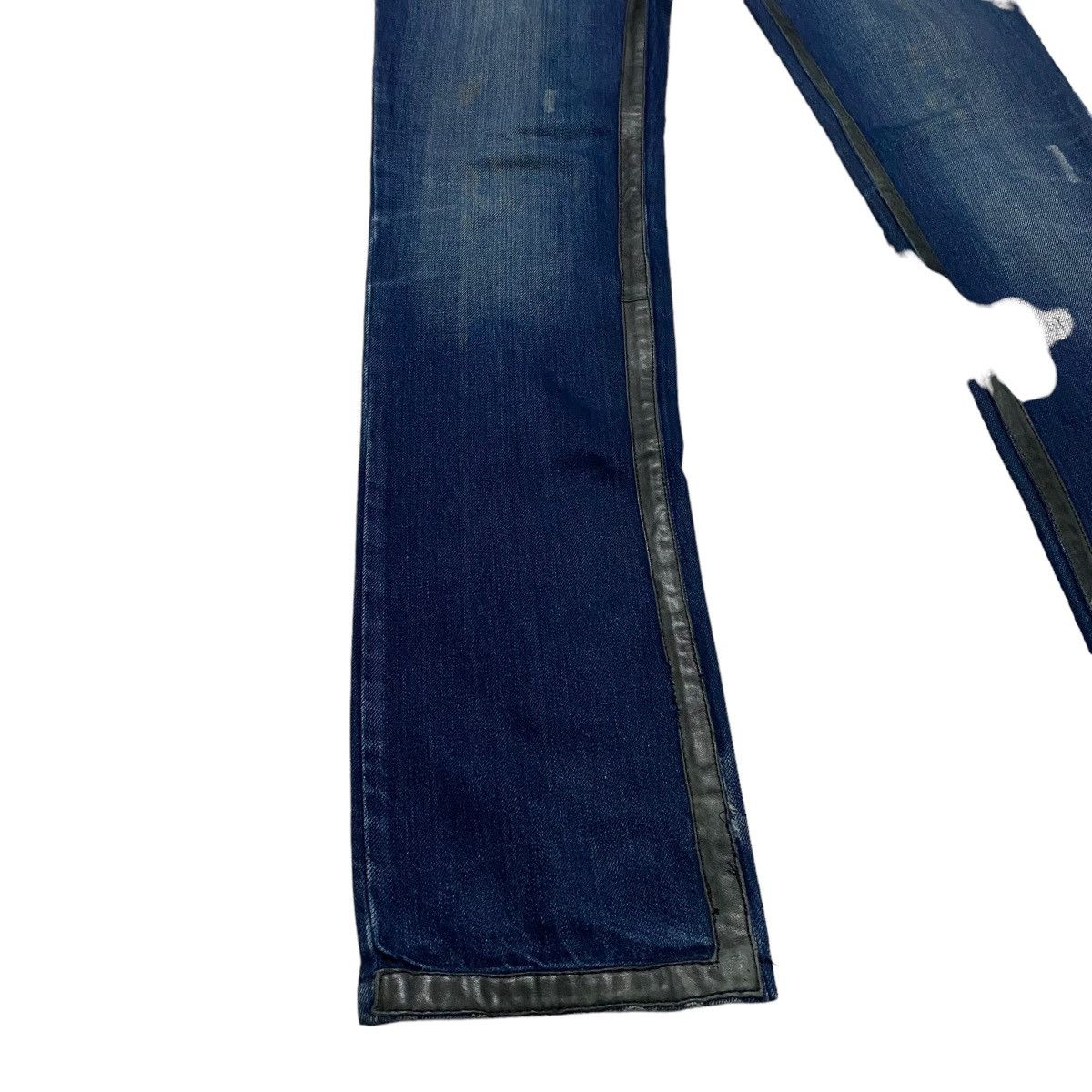 John Galliano John Galliano Leather Trimmed Denim Jeans Size US 31 - 7 Thumbnail