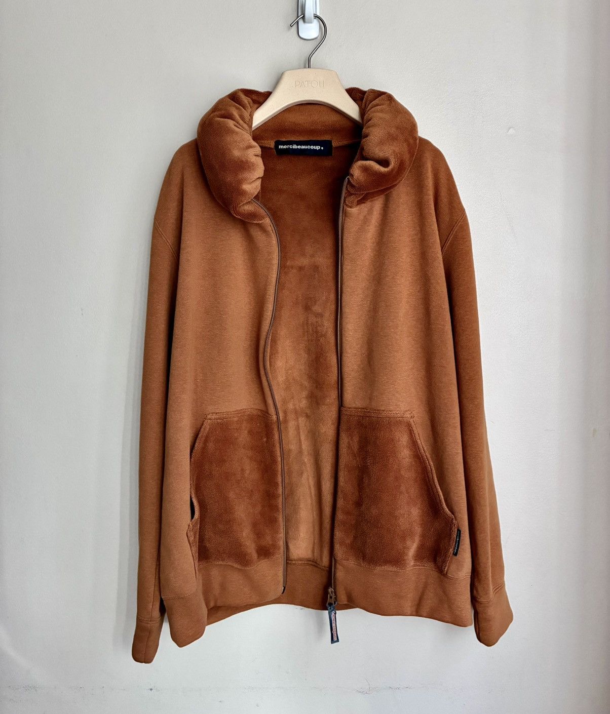 mercibeaucoup MERCIBEAUCOUP Puffy Pillow Collar Couble Zip Sweatshirt Size US L / EU 52-54 / 3 - 3 Thumbnail