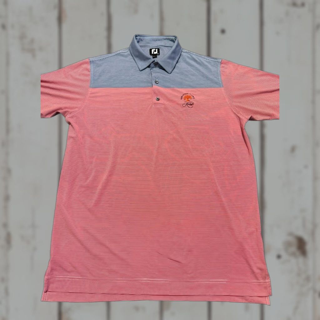 Footjoy FootJoy FJ ProDry The Ocean Course Kiawah Island Polo Shirt Men XL Colorblock Multicolor Short Sleeve Collared Breathable Golf Shirt Mens Size US XL / EU 56 / 4 - 1 Thumbnail