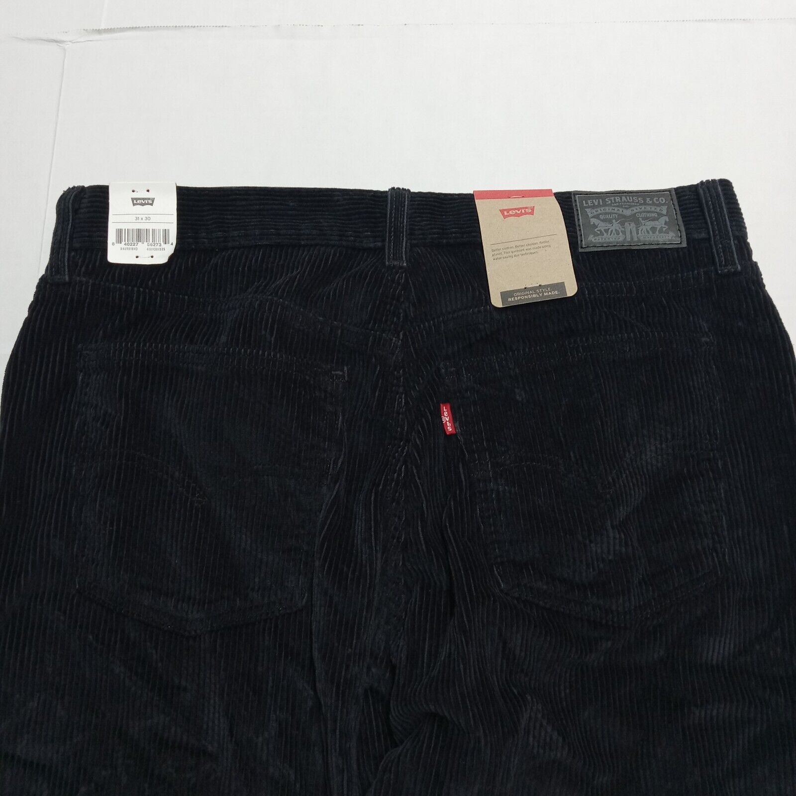 Levi's Levi's Men's Pants Size 31x30 Corduroy Black IRREGULAR Size US 31 - 6 Thumbnail