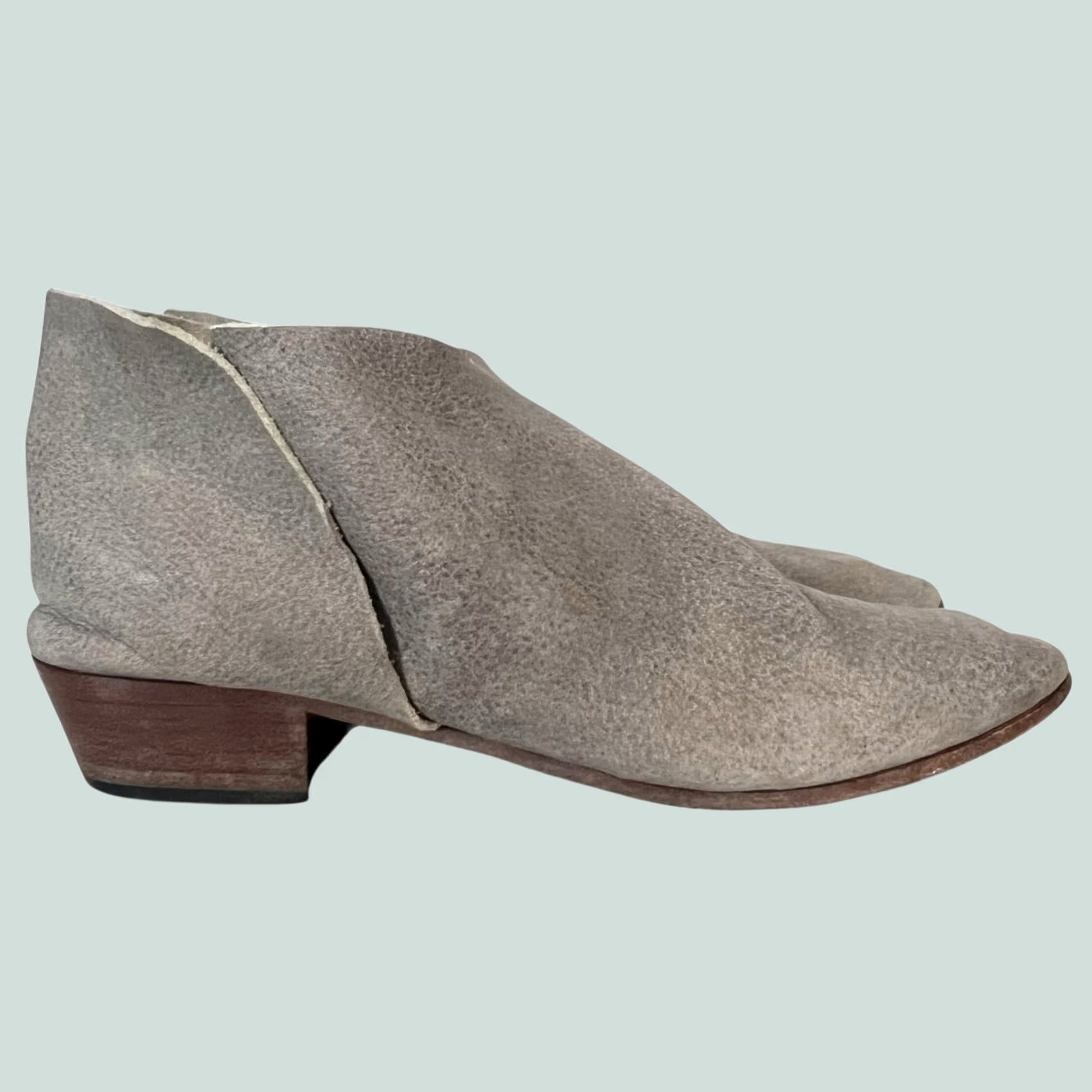 Vintage Elizabeth Suzann Sevilla Smith Terilyn Leather Booties Women’s Gray 39 / 8-8.5 Size US 8 / IT 38 - 1 Thumbnail