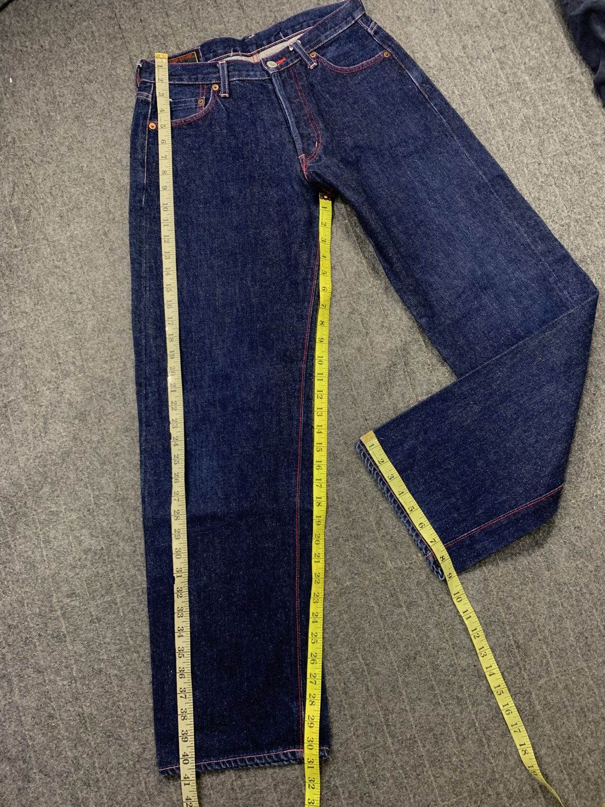 Japanese Brand Rare Selvedge Denim Pig Hip Store Dark Indigo Jeans Size US 29 - 16 Thumbnail