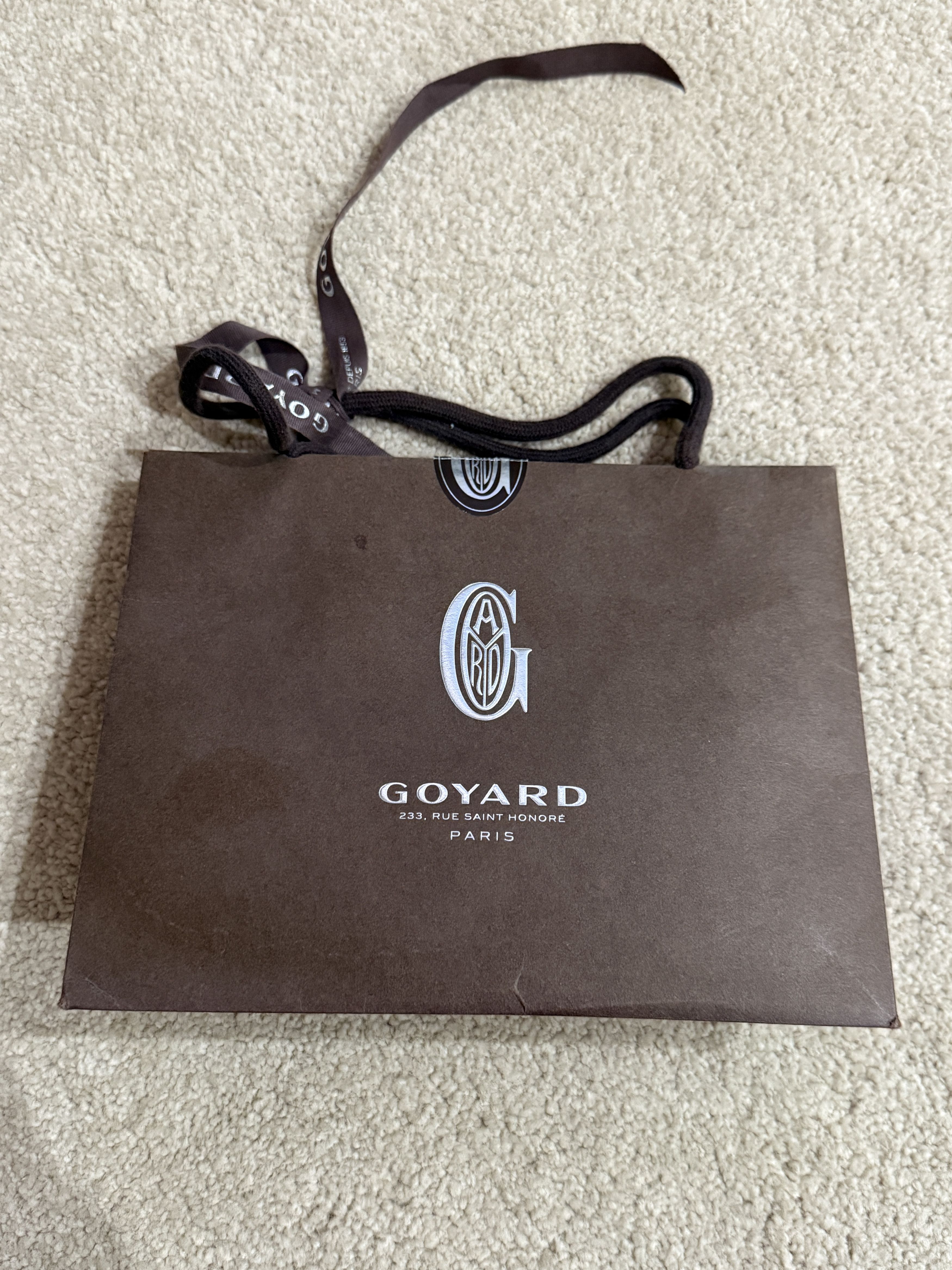 Goyard Vintage Authentic Goyard Brown Paper Shopping Gift Bag Size ONE SIZE - 1 Thumbnail