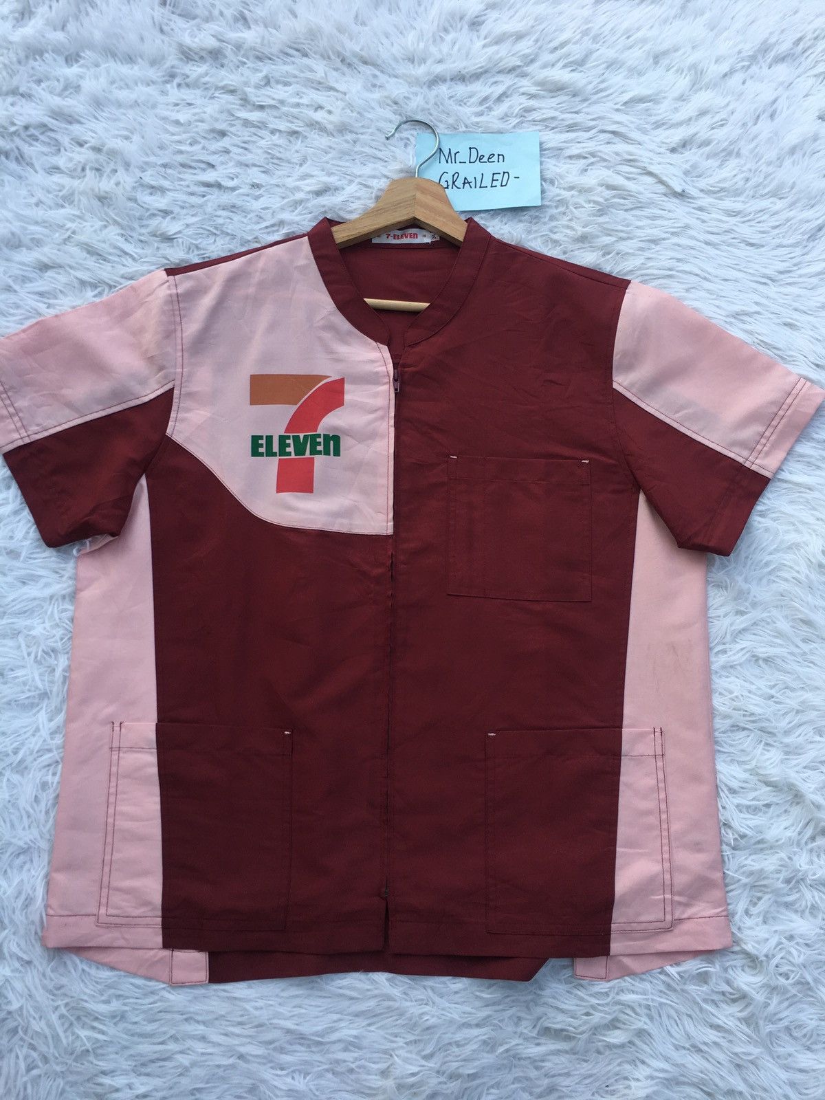 Japanese Brand Rare 7 Eleven Uniform Staff Shirt Size US L / EU 52-54 / 3 - 4 Thumbnail
