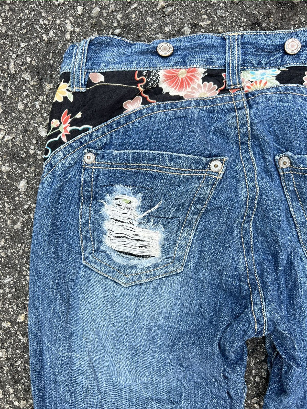 Japanese Brand 6. Japanase Tradisional Motive jeans Size 30" / US 8 / IT 44 - 6 Thumbnail