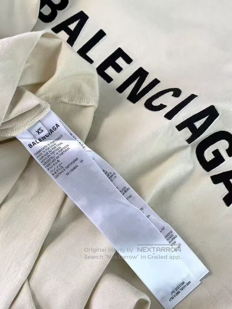 Balenciaga Balenciaga Front and Back Embroidered Letter Logo Short Sl Size US XS / EU 42 / 0 - 4 Thumbnail
