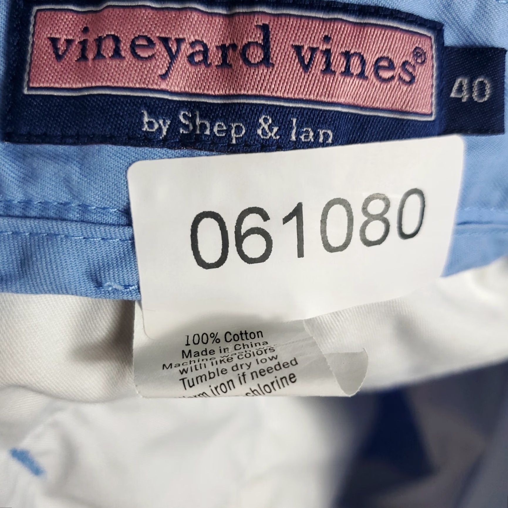 Vineyard Vines VINTAGE Vineyard Vines Men's Shorts Size 40 Blue Chino Casual Flat Front Pockets Size US 40 / EU 56 - 8 Thumbnail