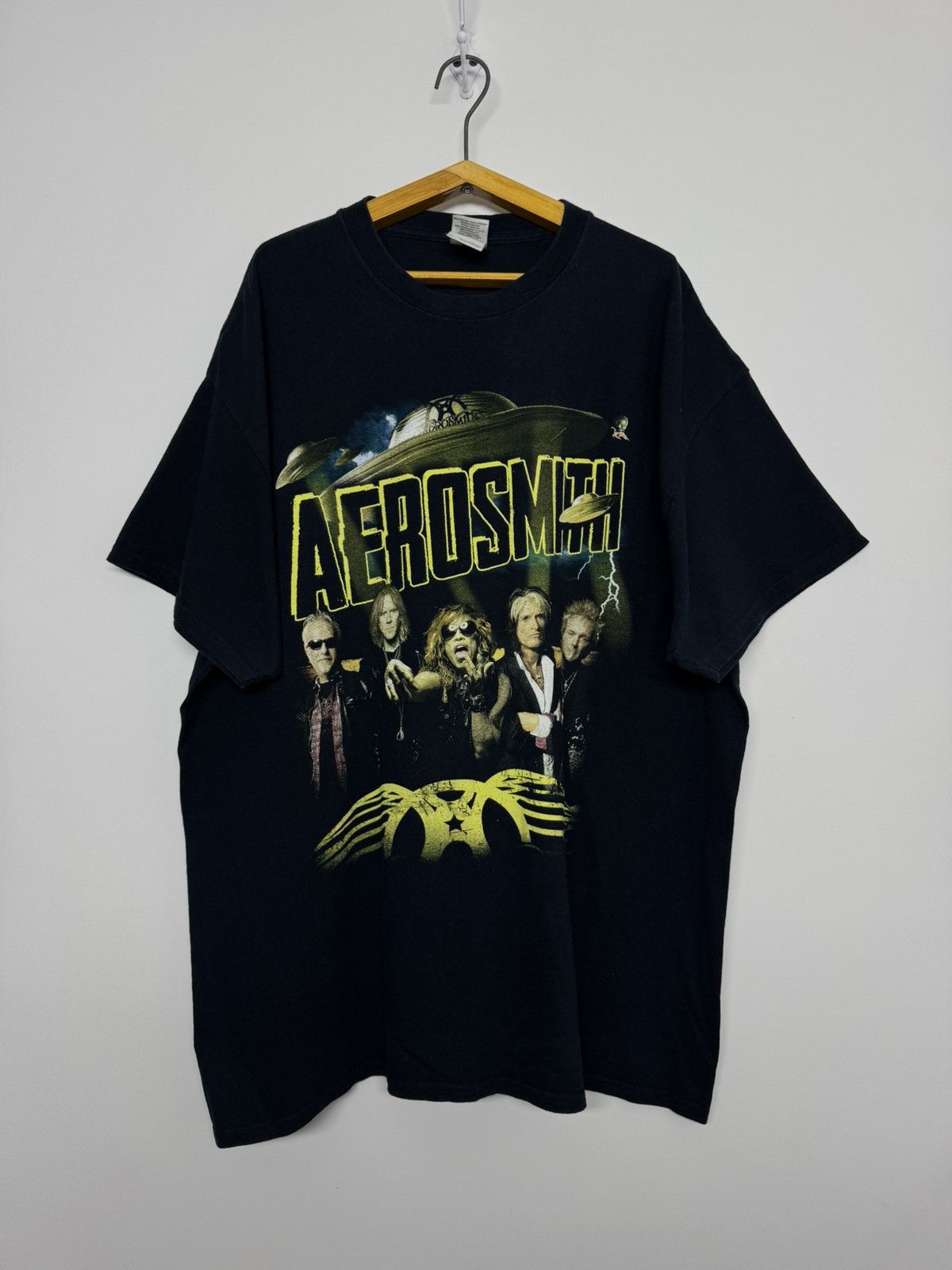 Gildan Aerosmith The Global Warming Tour 2014 T Shirt Size US XL / EU 56 / 4 - 6 Thumbnail