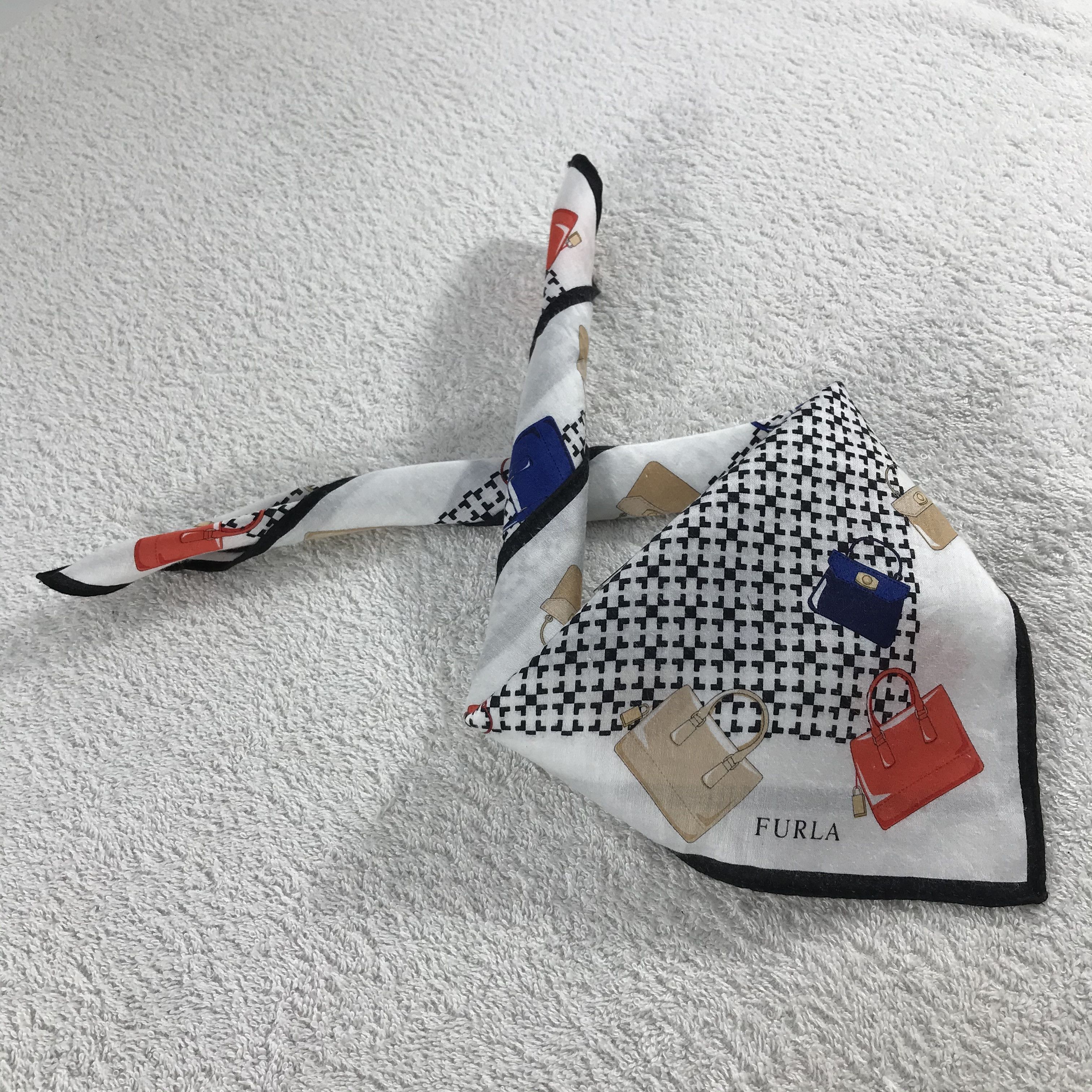 Furla × Vintage Furla Bandana / Handkerchief / Neckerchief - S141 Size ONE SIZE - 4 Thumbnail