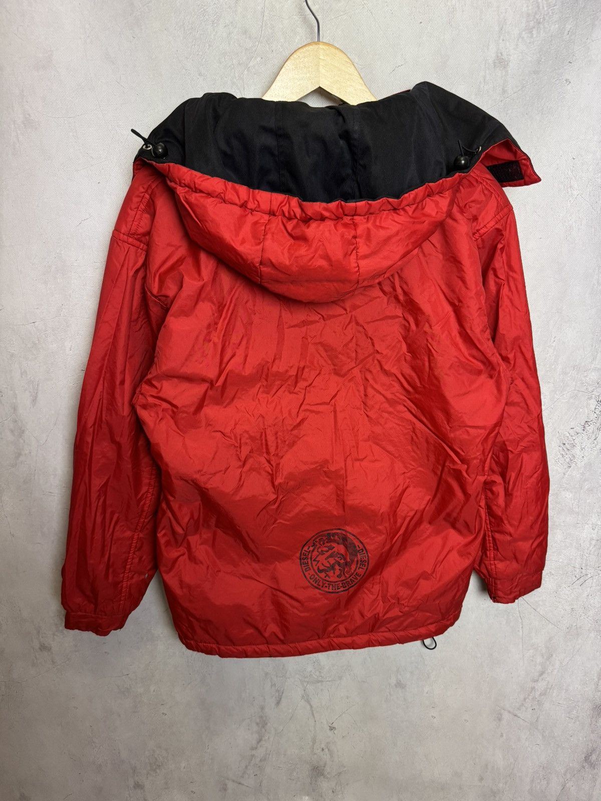Diesel × Vintage Diesel Reversible Jacket Black Red Men’s Hooded Zip Up Size US L / EU 52-54 / 3 - 10 Thumbnail
