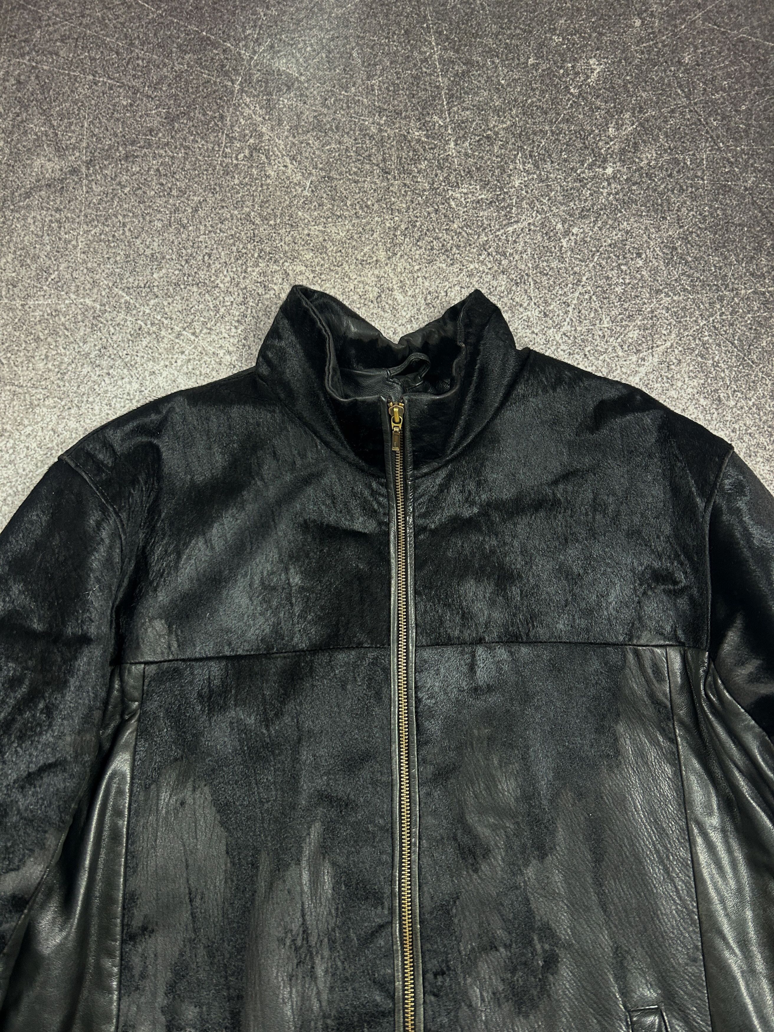 Hysteric Glamour VTG RICK OWENS STYLE REAL LEATHER / FUR JACKET 90s Y2K Size US L / EU 52-54 / 3 - 6 Thumbnail